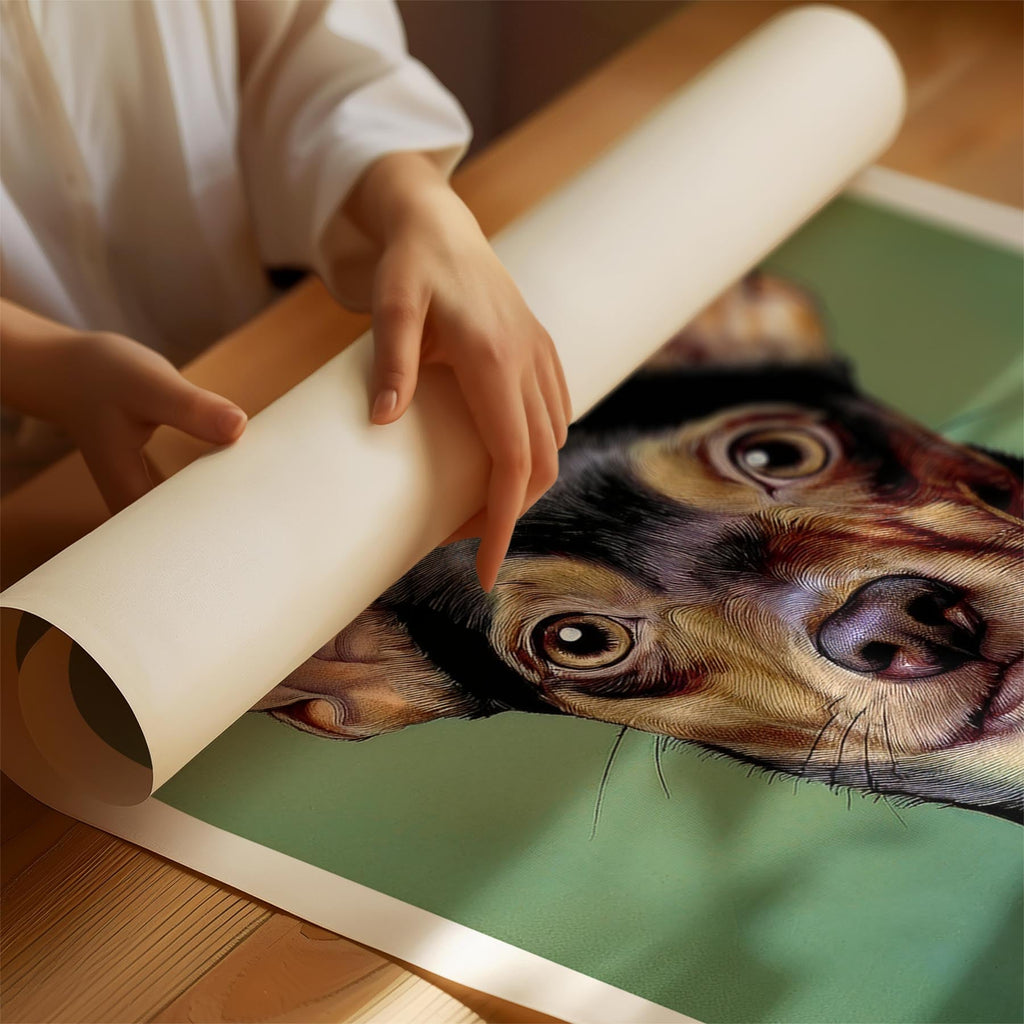 Miniature Pinscher Green Painted Series image 1