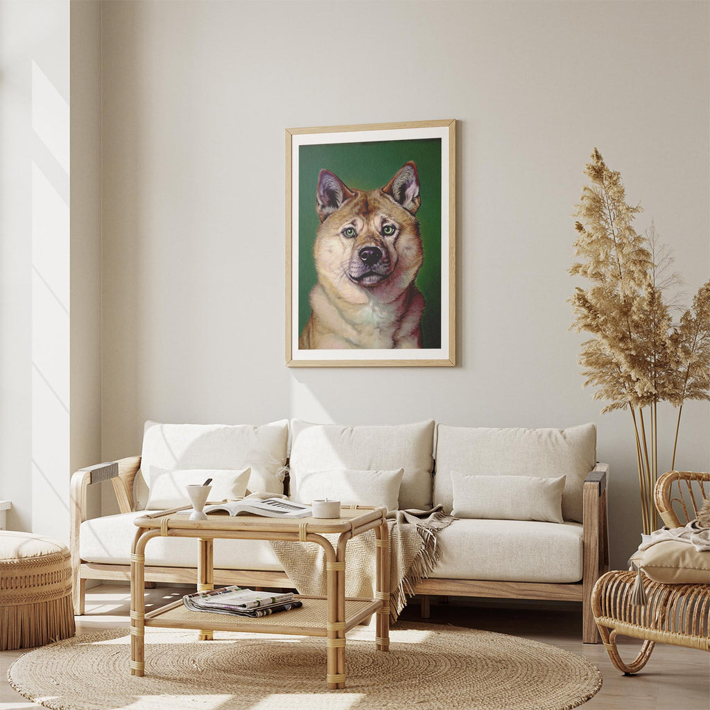 Akita Inu Green Painted Series image 2