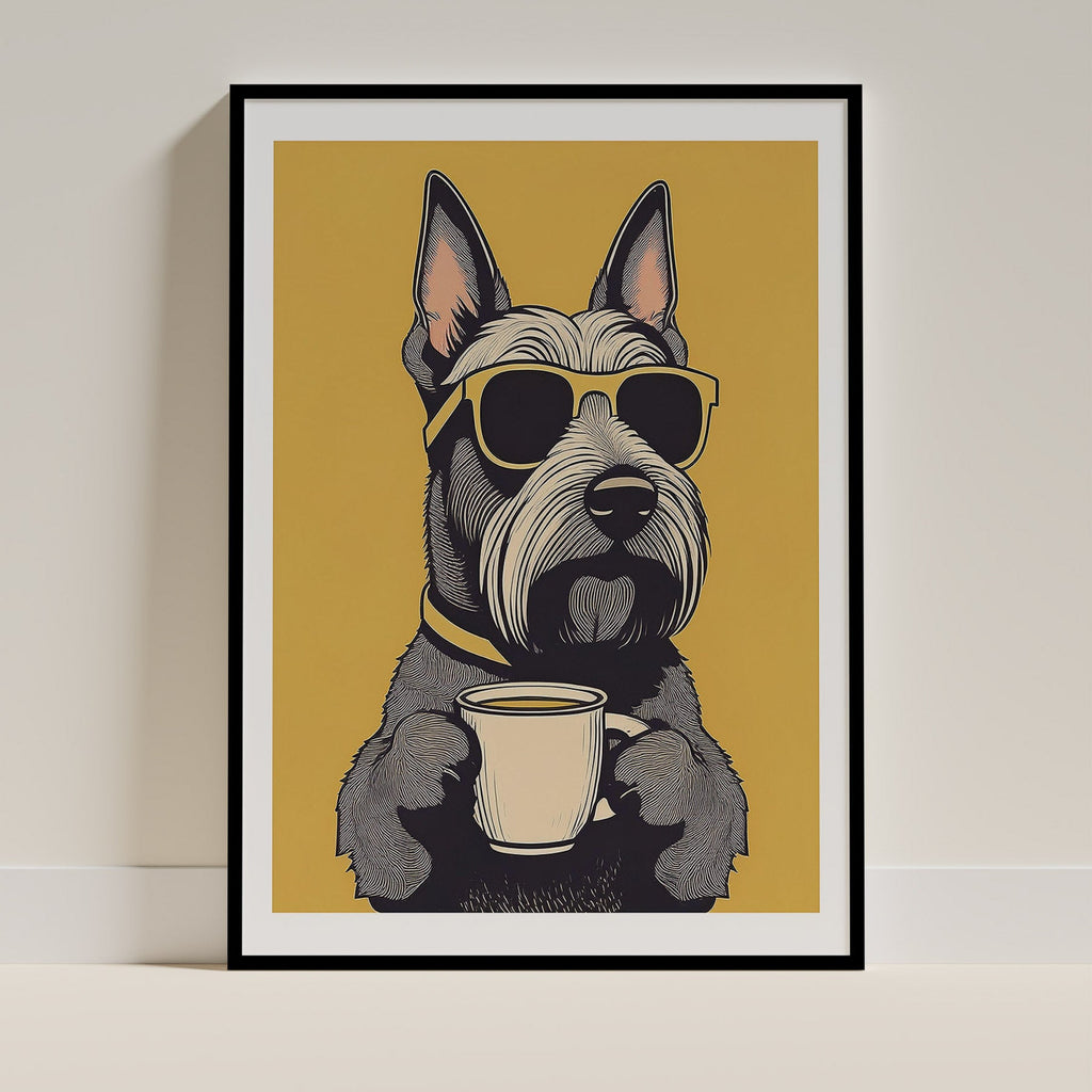 Scottish Terrier Chillin Coffee Dog image 0