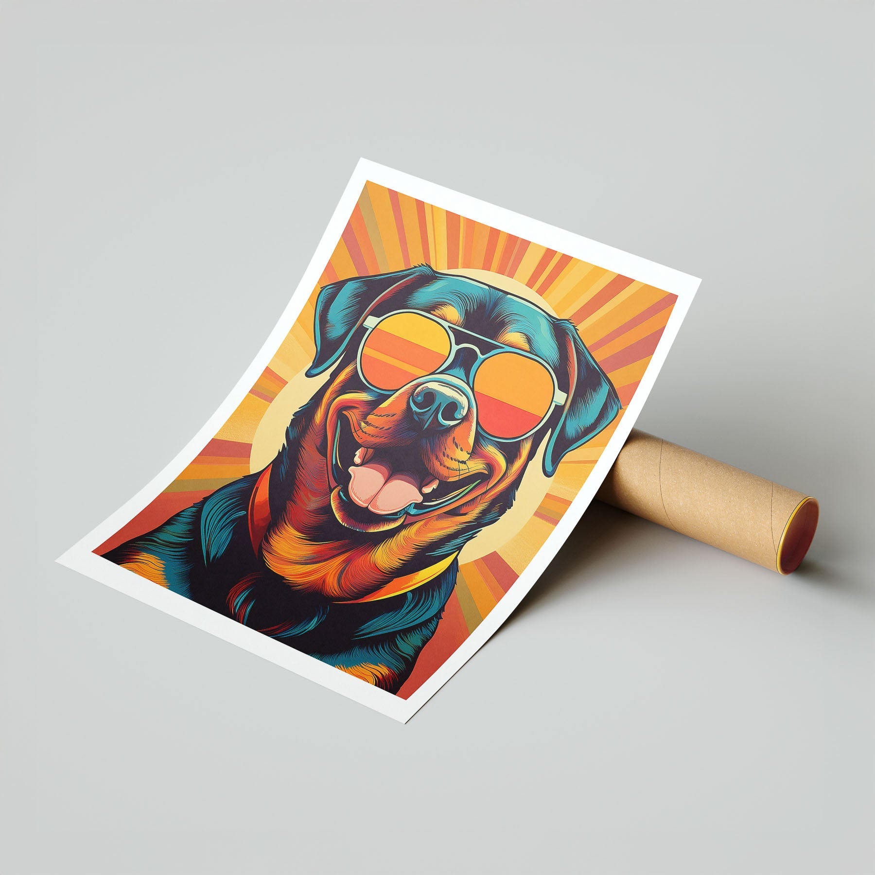 Rottweiler In Colourful Sunnies 2 image 7