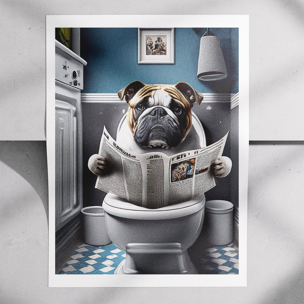 Bulldog Toilet Humour Dog Series 9 image 7