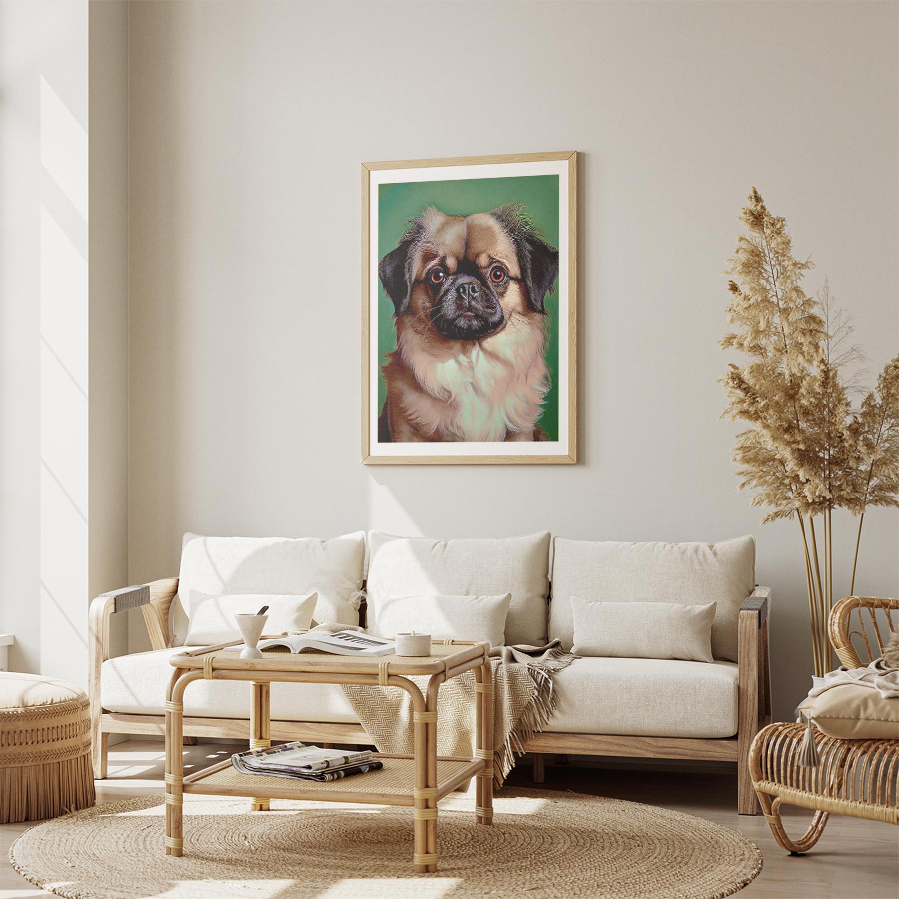Pekingese Green Painted Series image 2