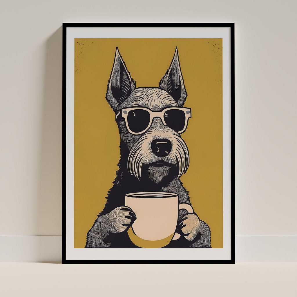 Irish Terrier Chillin Coffee Dog image 0