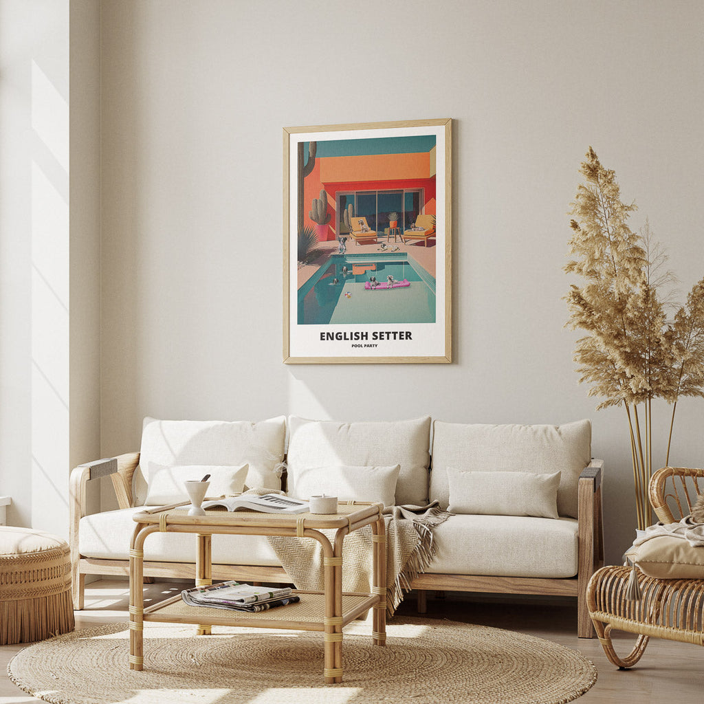 English Setter Pool Party image 1