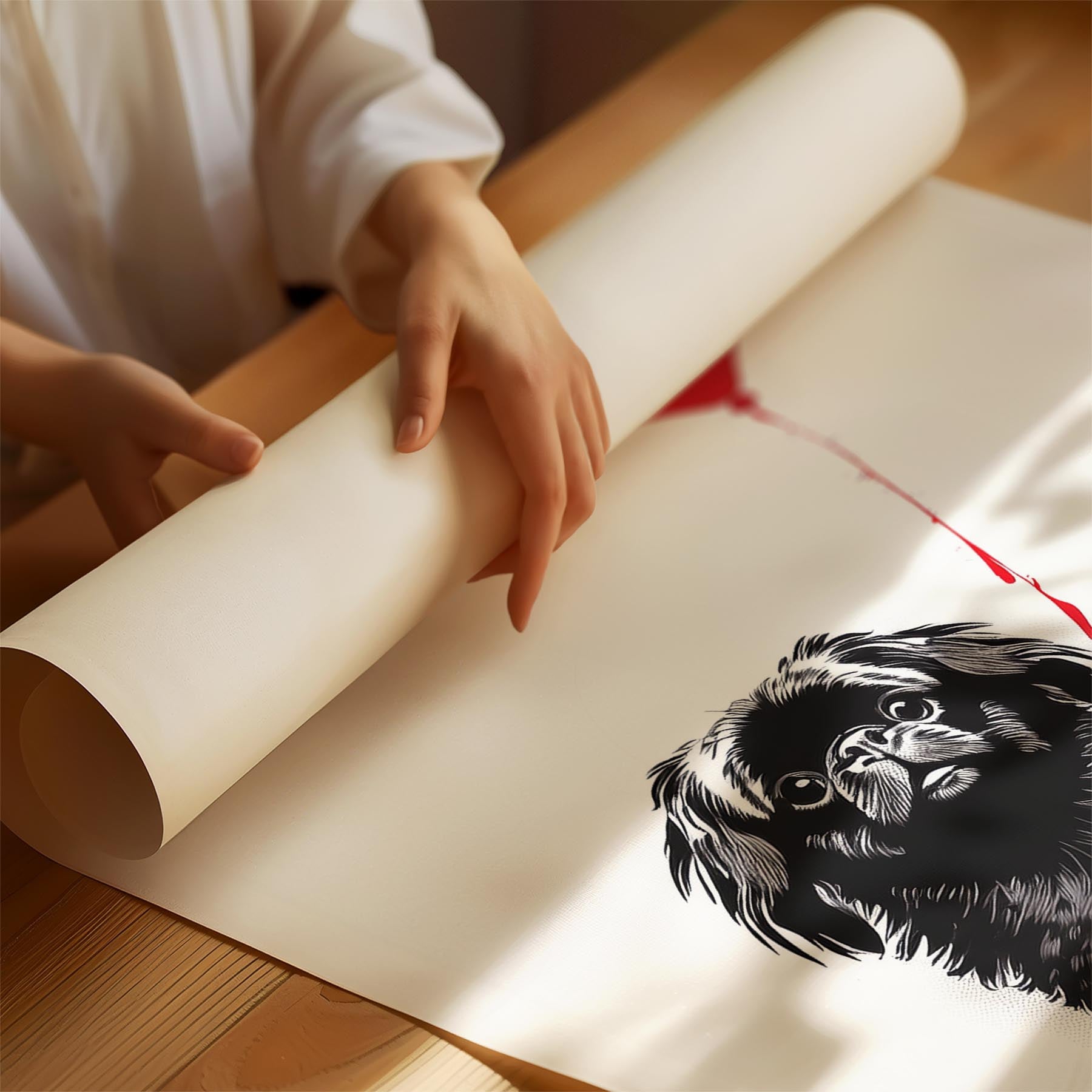 Pekingese DOGSY Series inspired by the Art of Banksy image 1