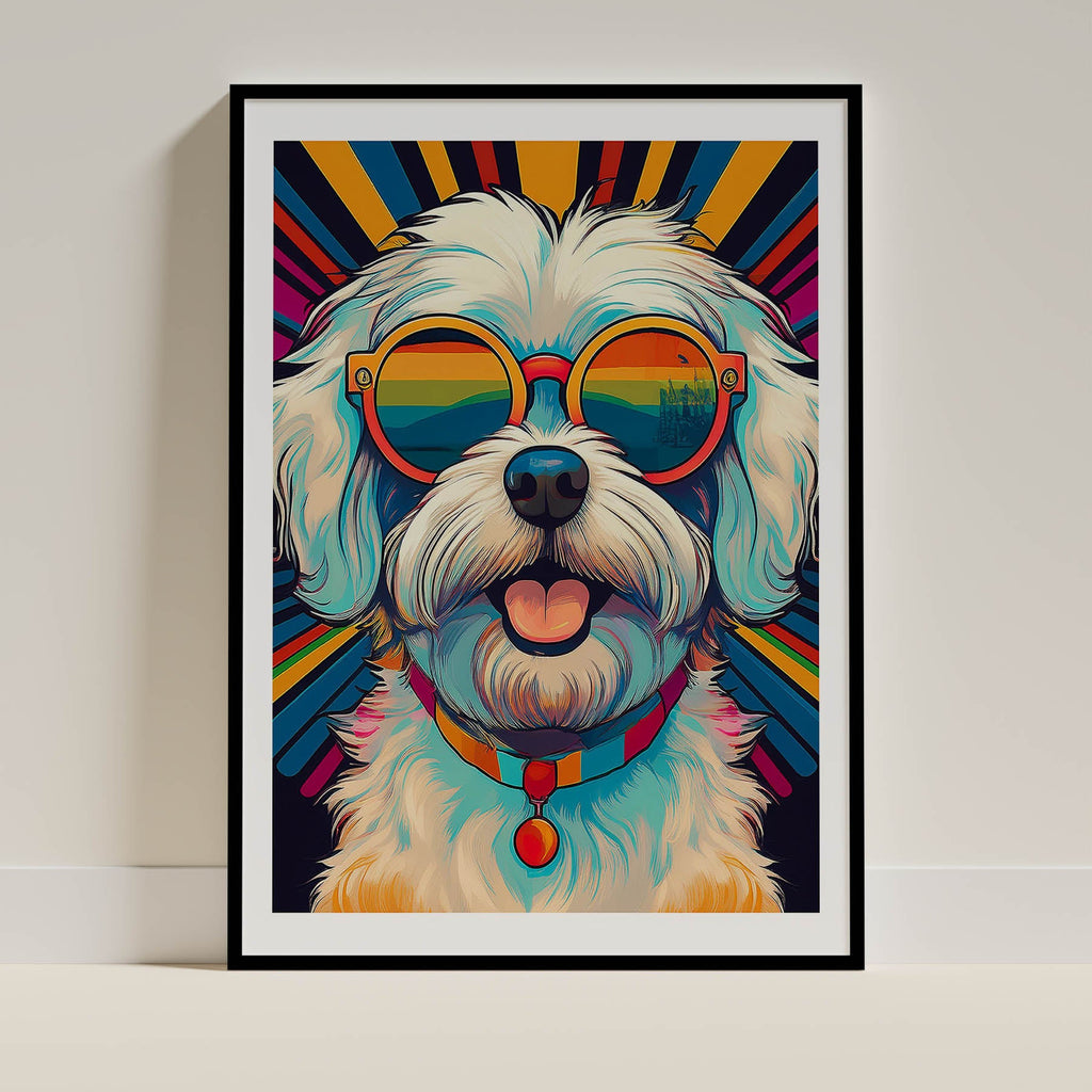 Maltese In Colourful Sunnies 1 image 0