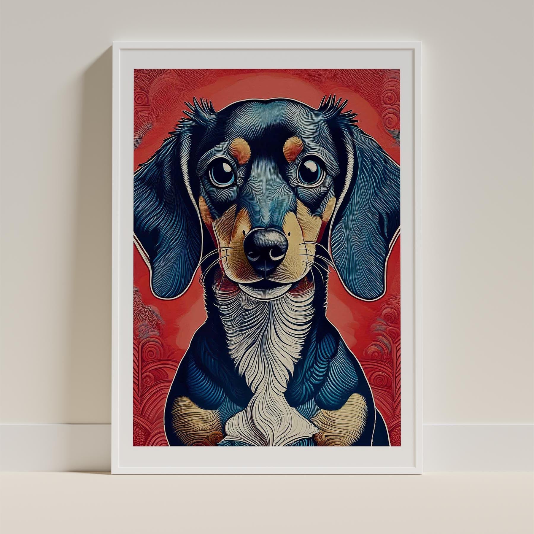 Dachshund Hokusai Japanese Inspired Dog Series 2 image 9