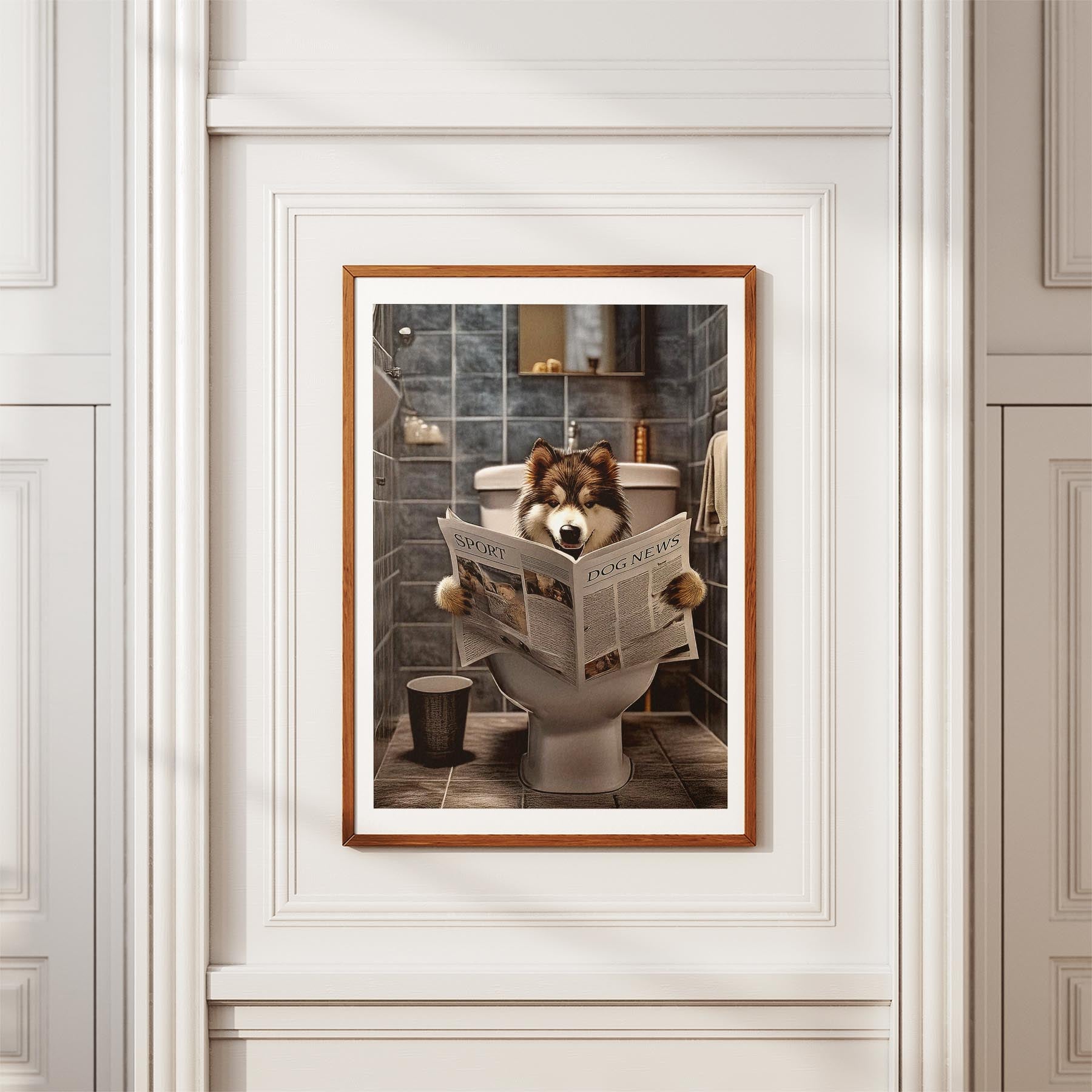 Alaskan Malamute Toilet Humour Dog Series 2 image 3