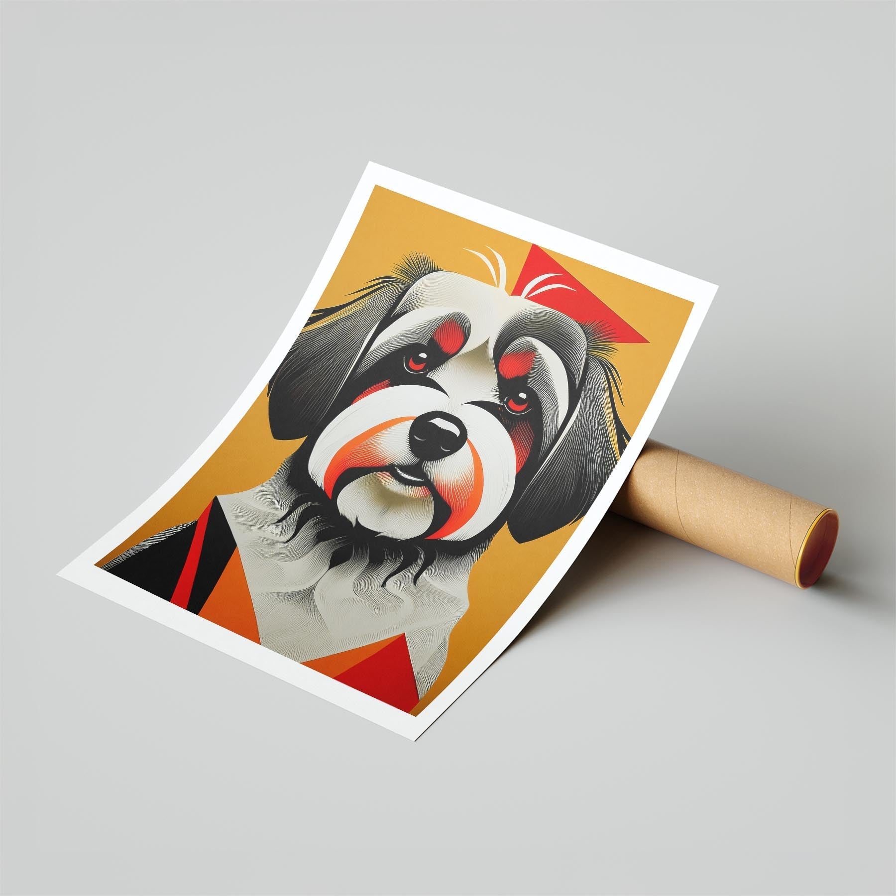 Havanese Geometric Orange Series image 6