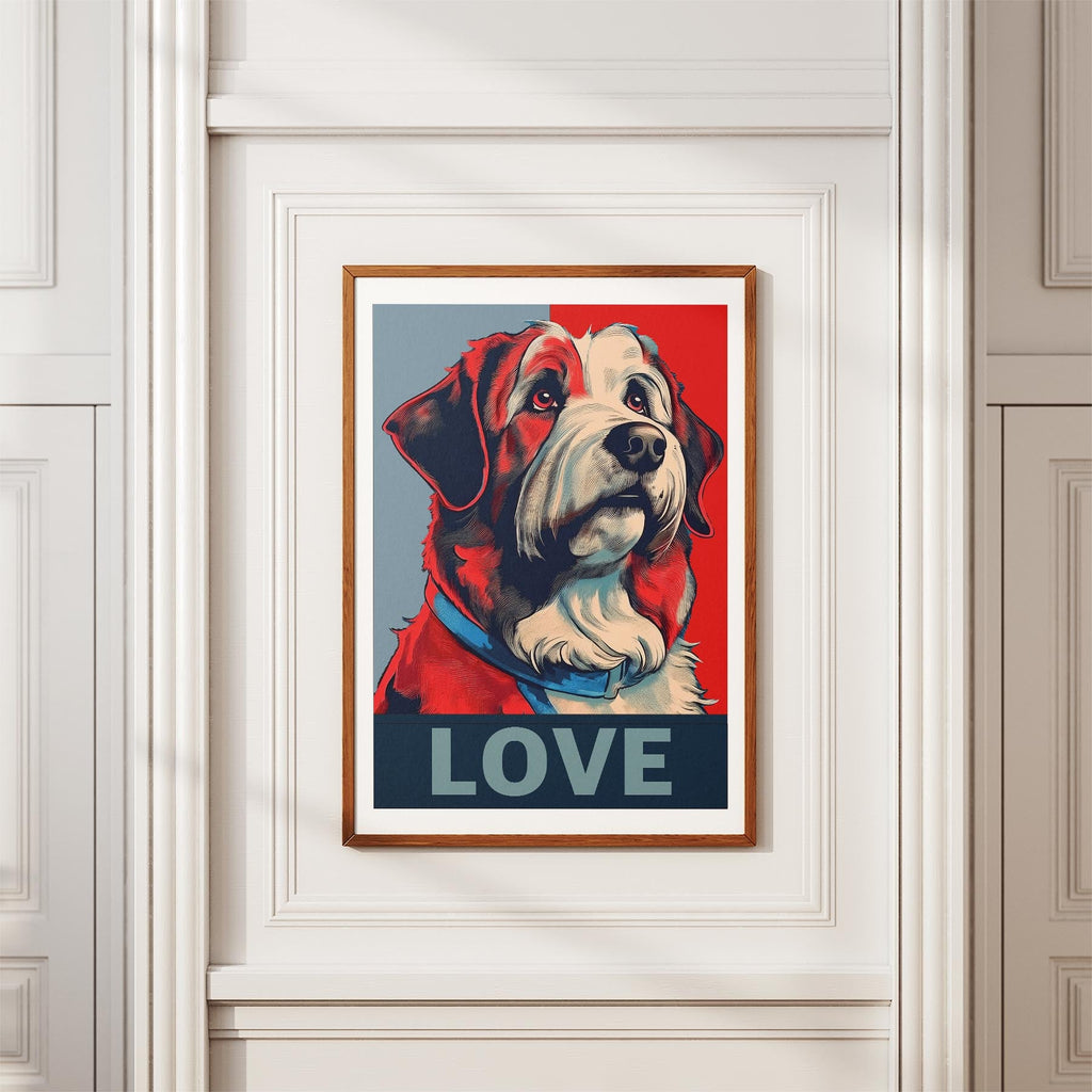 Smithfield Sheepdog LOVE Series Inspired by the Obama Poster image 3