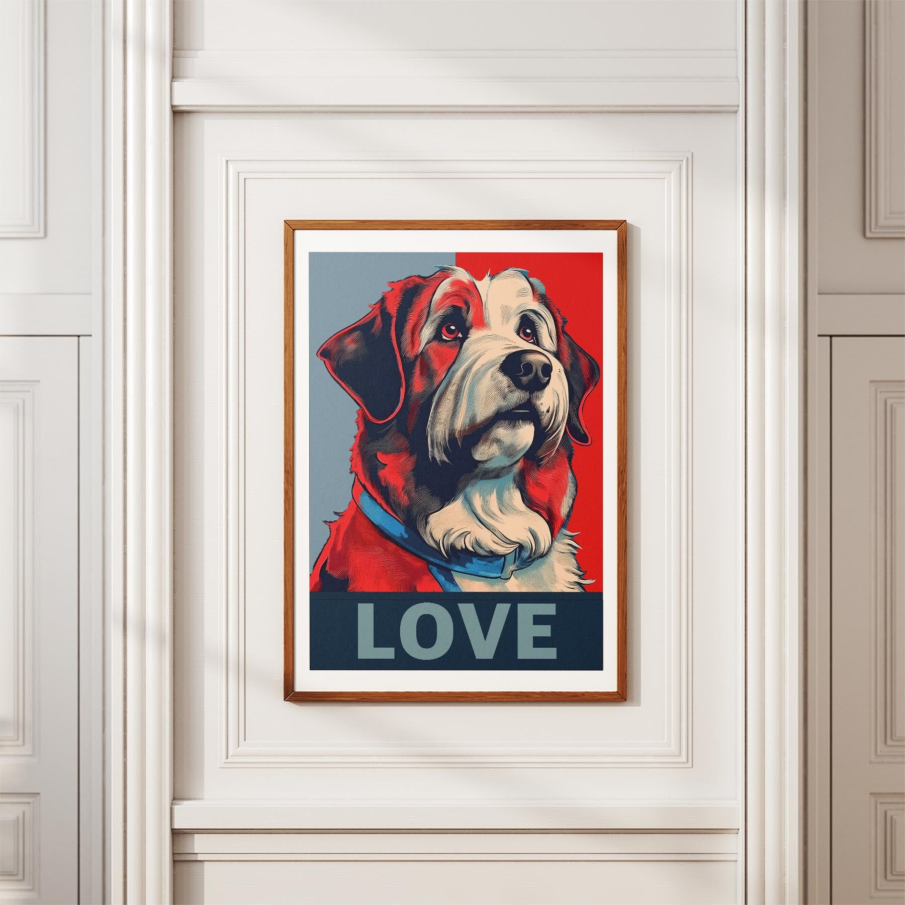 Smithfield Sheepdog LOVE Series Inspired by the Obama Poster image 3