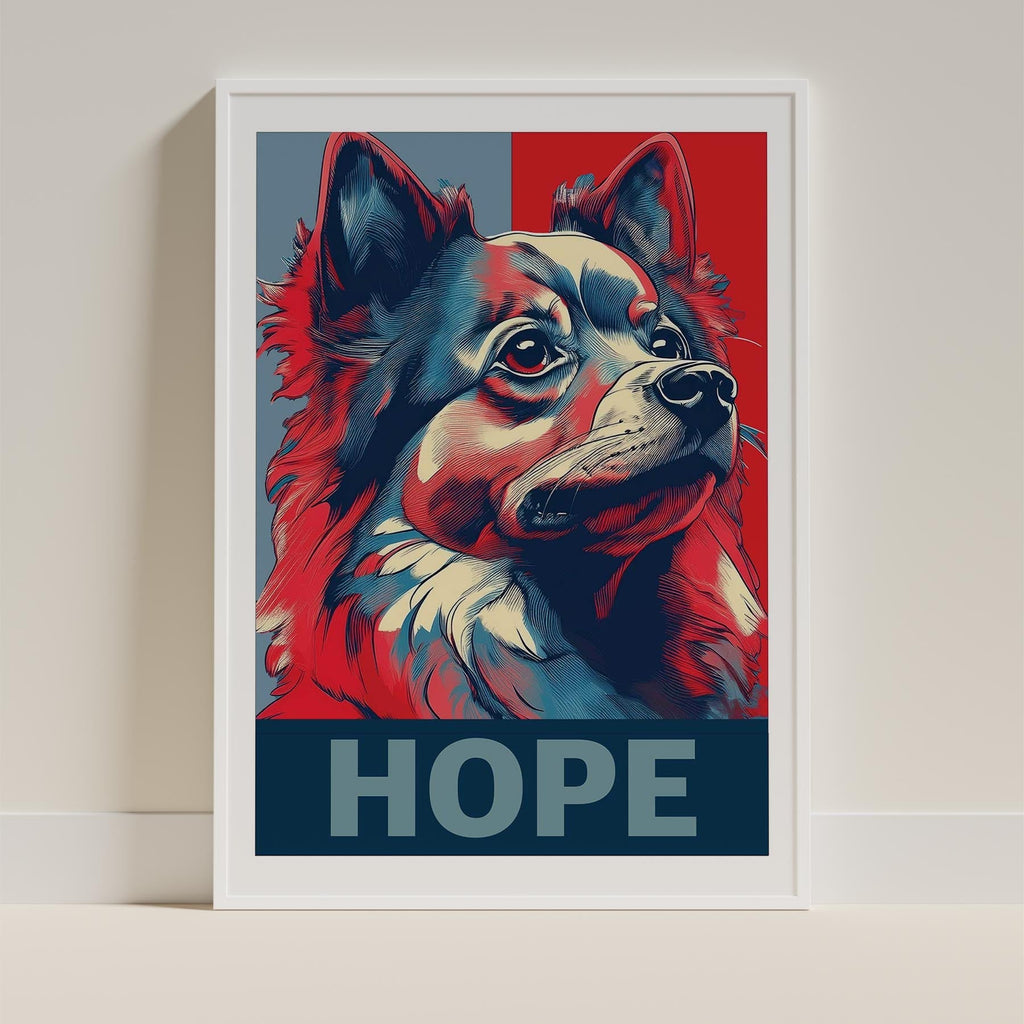 Pomeranian HOPE Series Inspired by the Obama Poster image 9