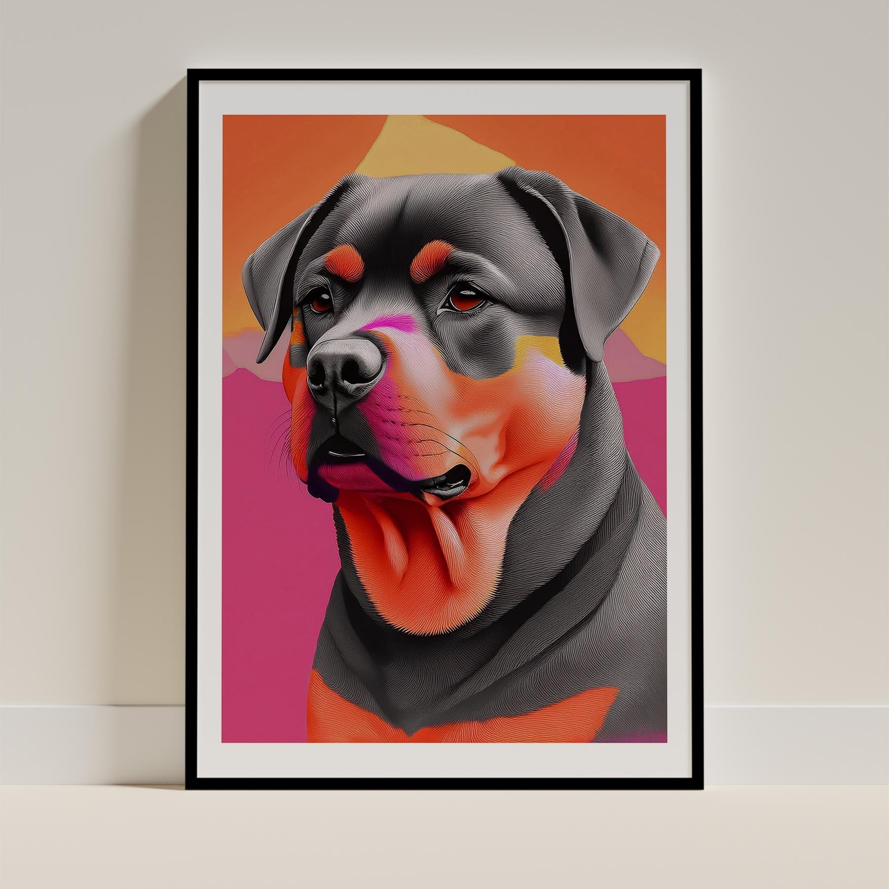Rottweiler Modern Pop Dog Series image 0