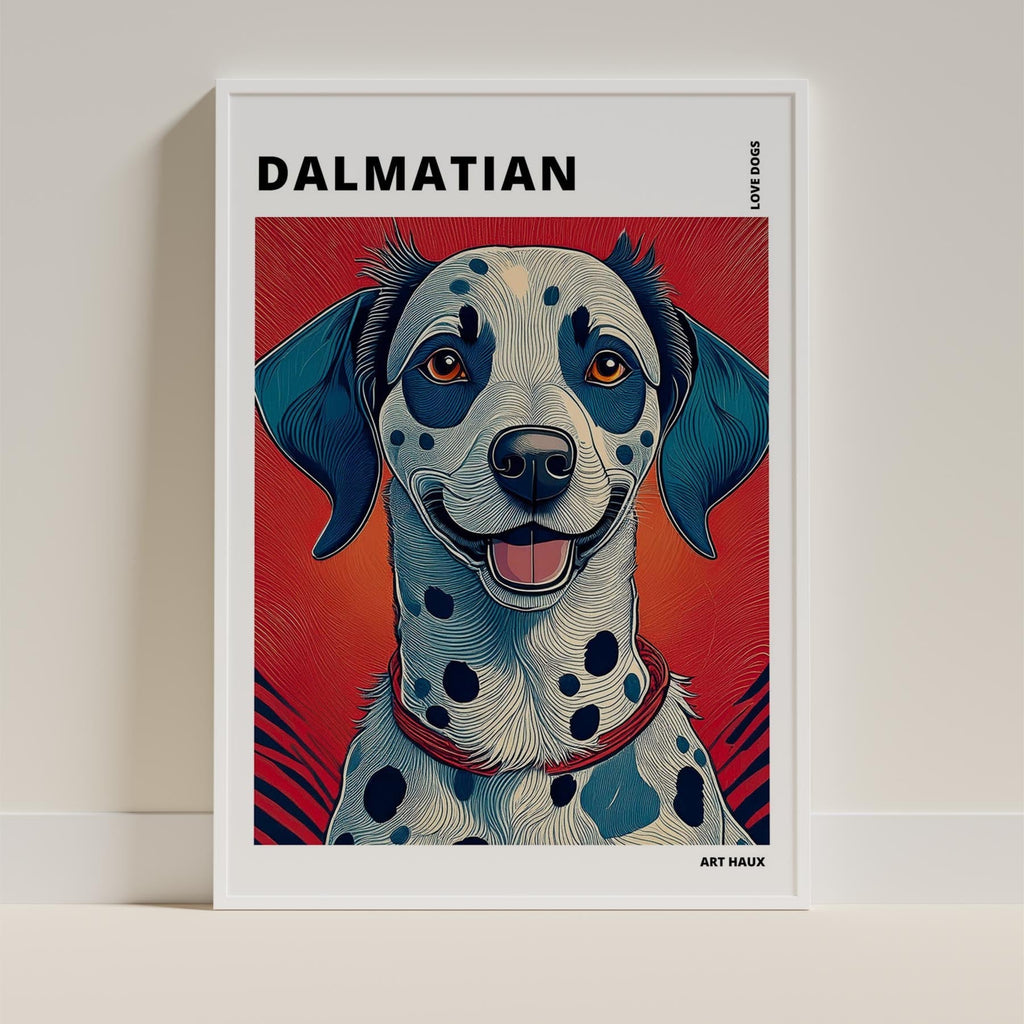 Dalmatian Hokusai Japanese Inspired Dog Series with Text image 8