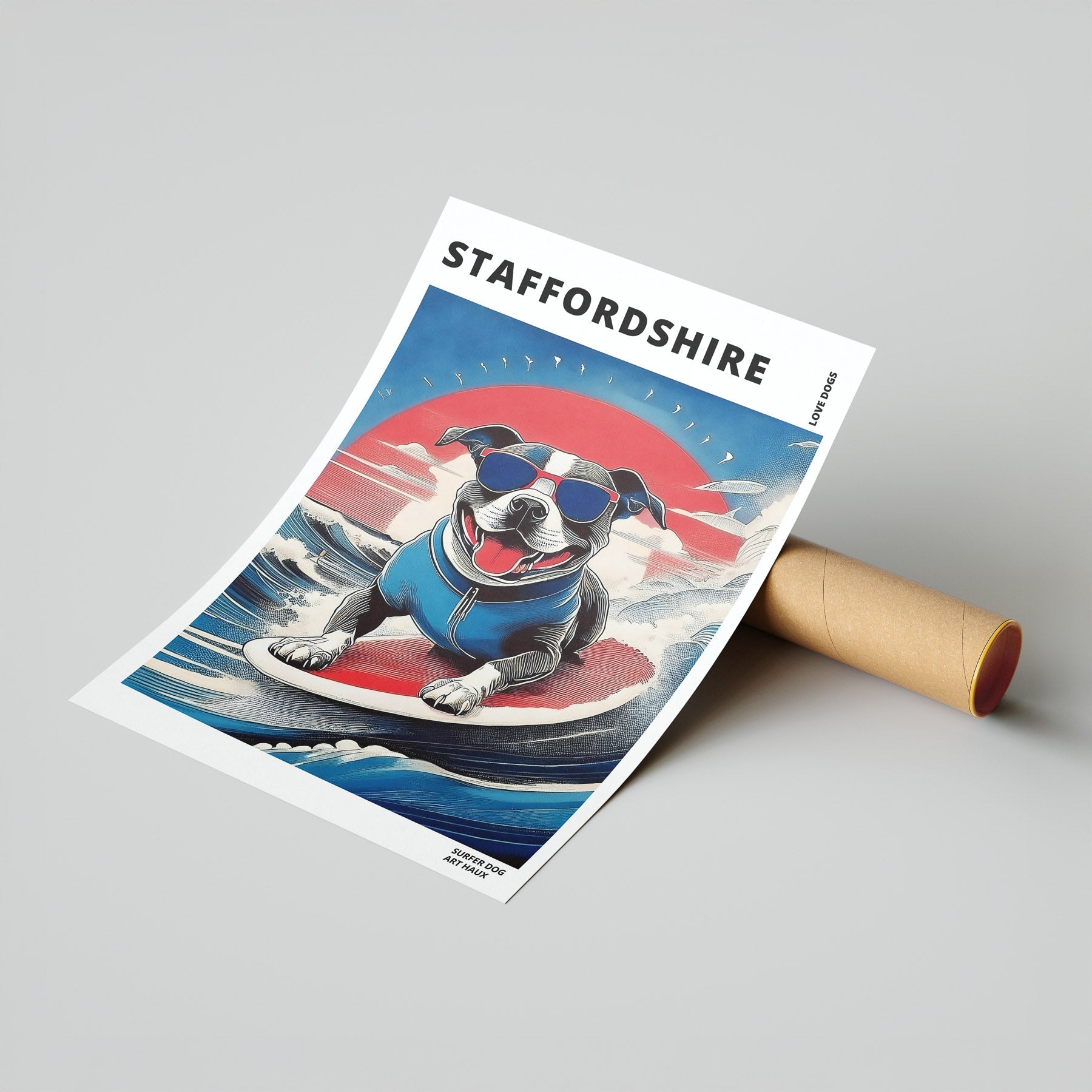 Staffordshire Hokosai Surfer Dogs 2 image 7