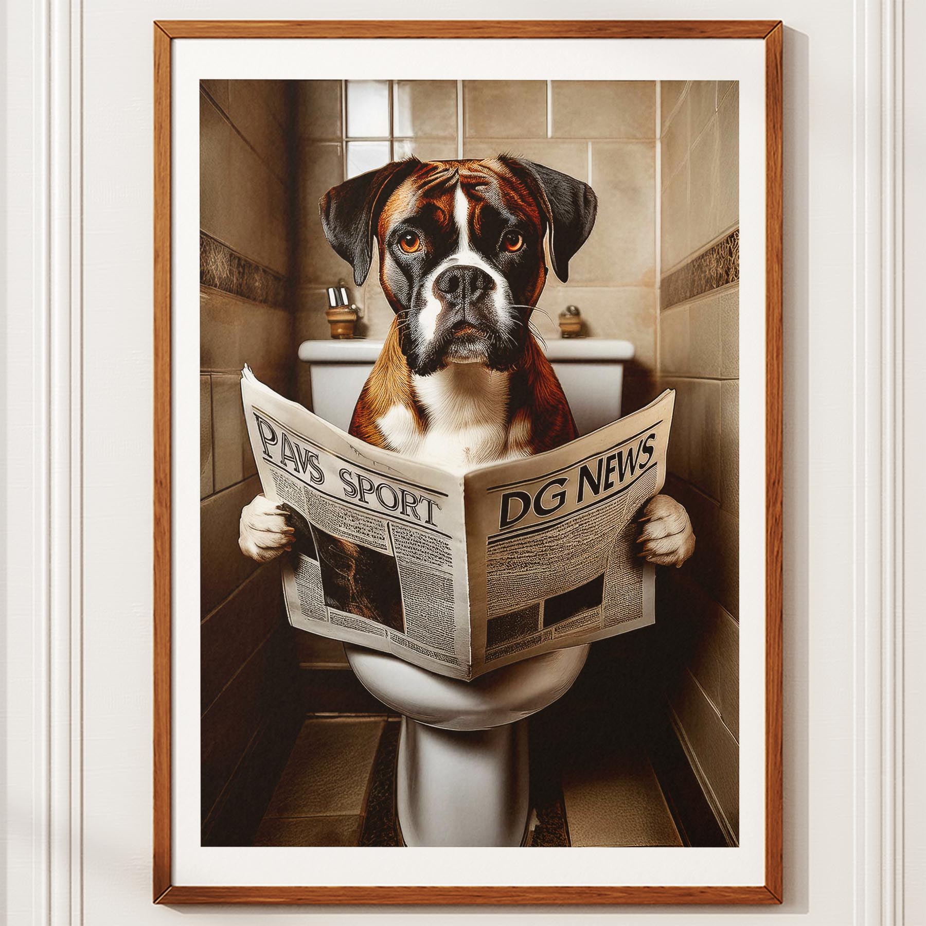 Boxer Toilet Humour Dog Series image 10