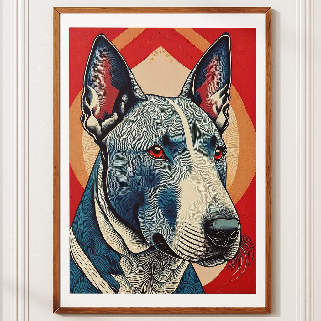 Bull Terrier Hokusai Japanese Inspired Dog Series 2 image 10
