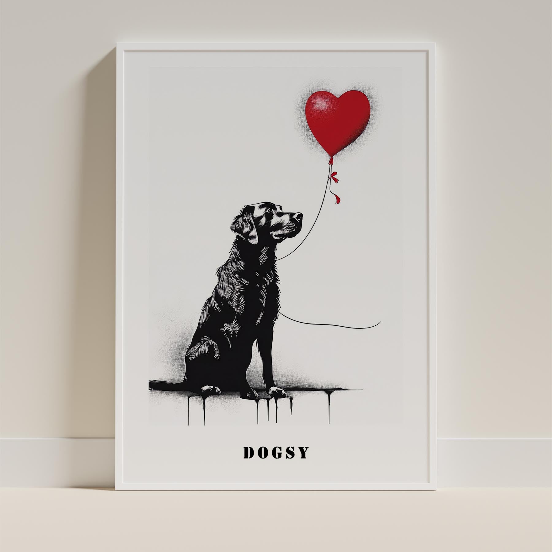 Murray River Retriever DOGSY Series inspired by the Art of Banksy with text Dogs image 9