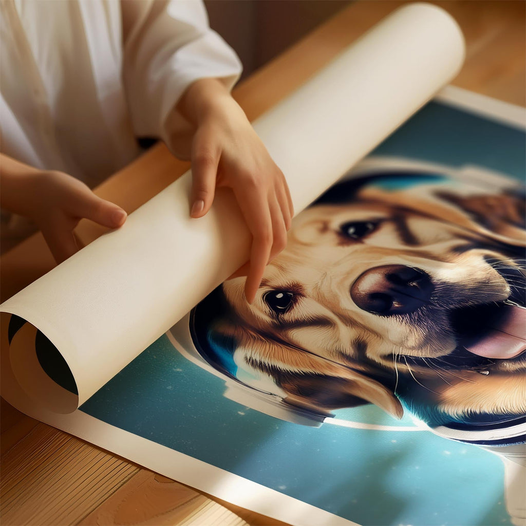 Golden Retriever Astronaut Dog Series image 1