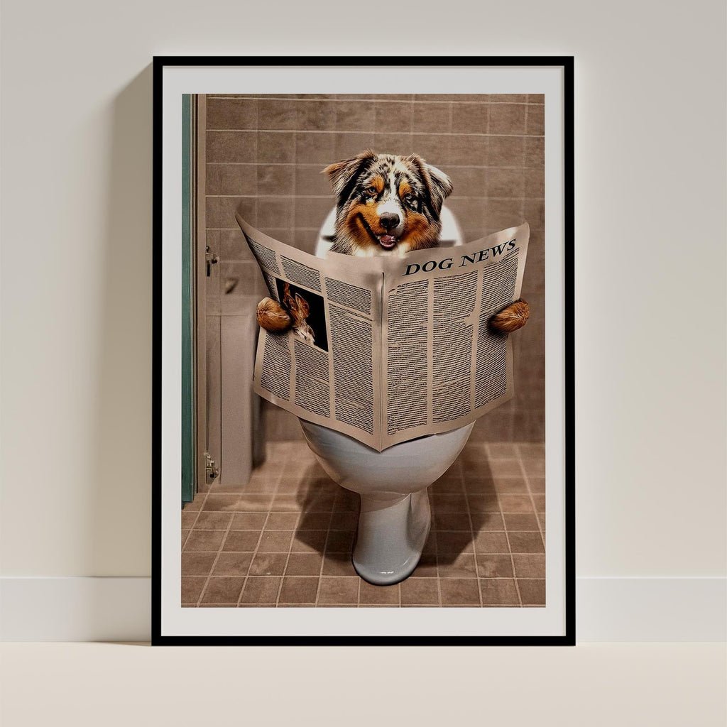 Australian Shepherd Toilet Humour Dog Series 1 image 0