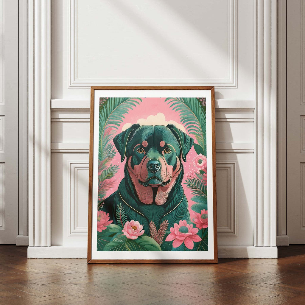 Rottweiler Flowery Dog image 4