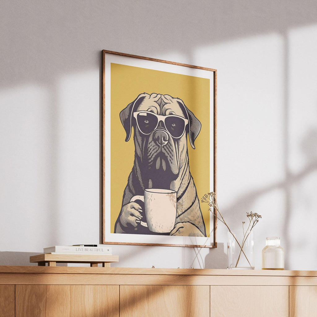 Bullmastiff Chillin Coffee Dog image 6
