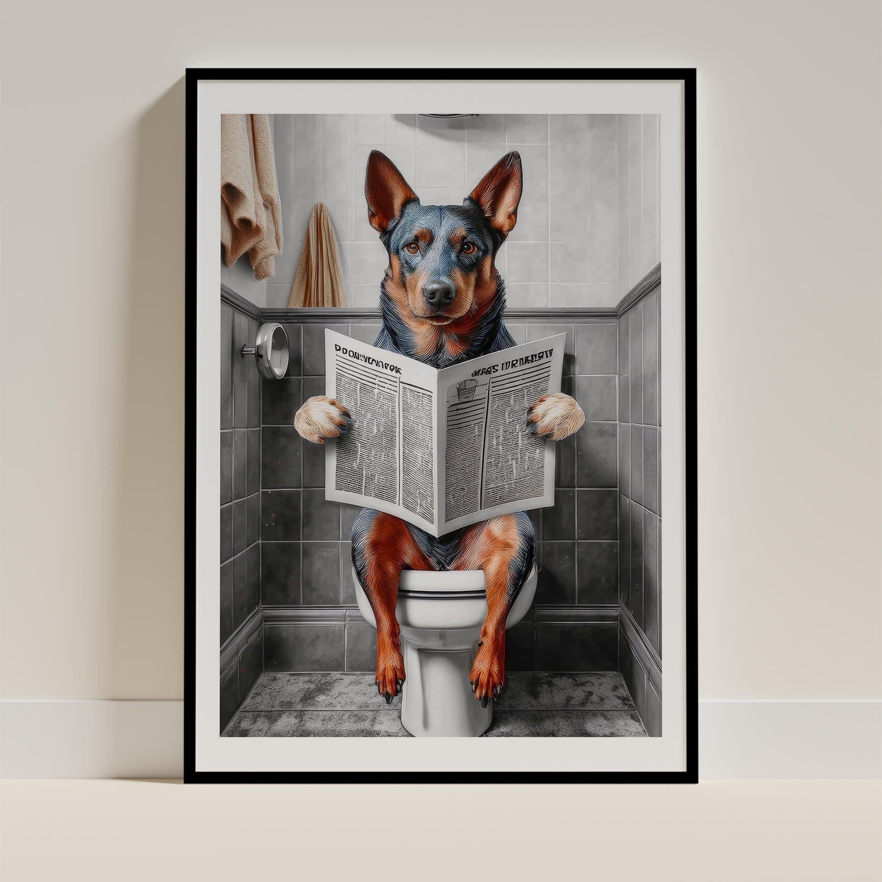 Cattle Dog Toilet Humour Dog Series 2 image 0