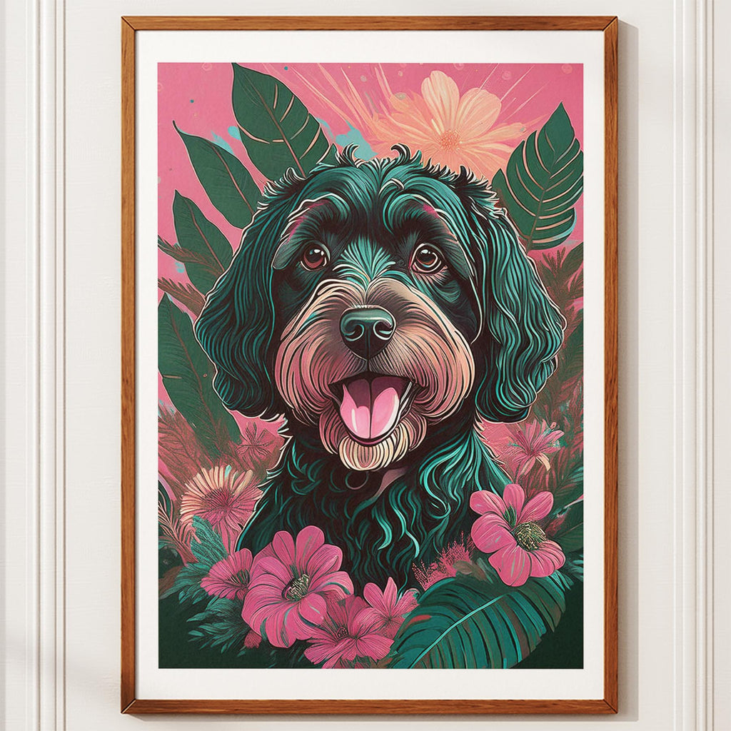 Irish Doodle Flowery Dog image 11