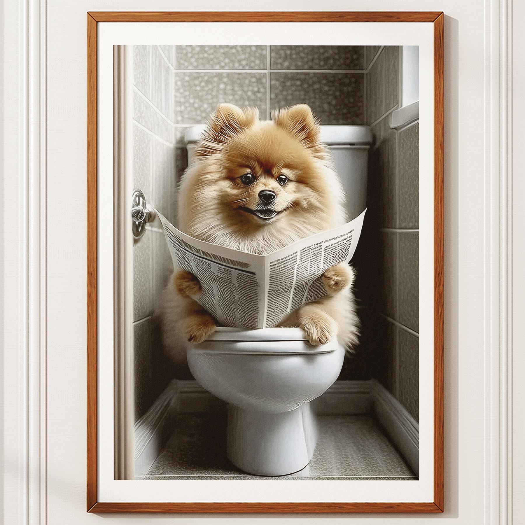 Pomeranian Toilet Humour Dog Series image 10
