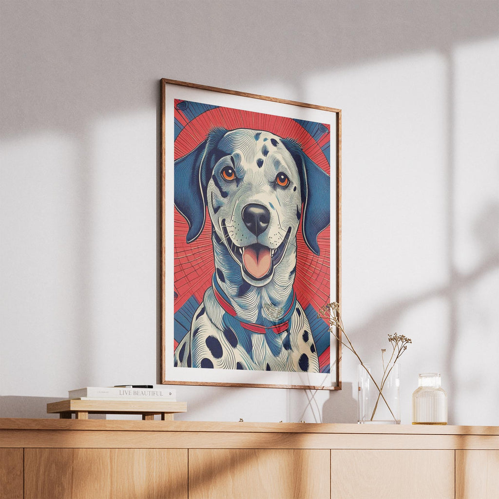 Dalmatian Hokusai Japanese Inspired Dog Series image 5