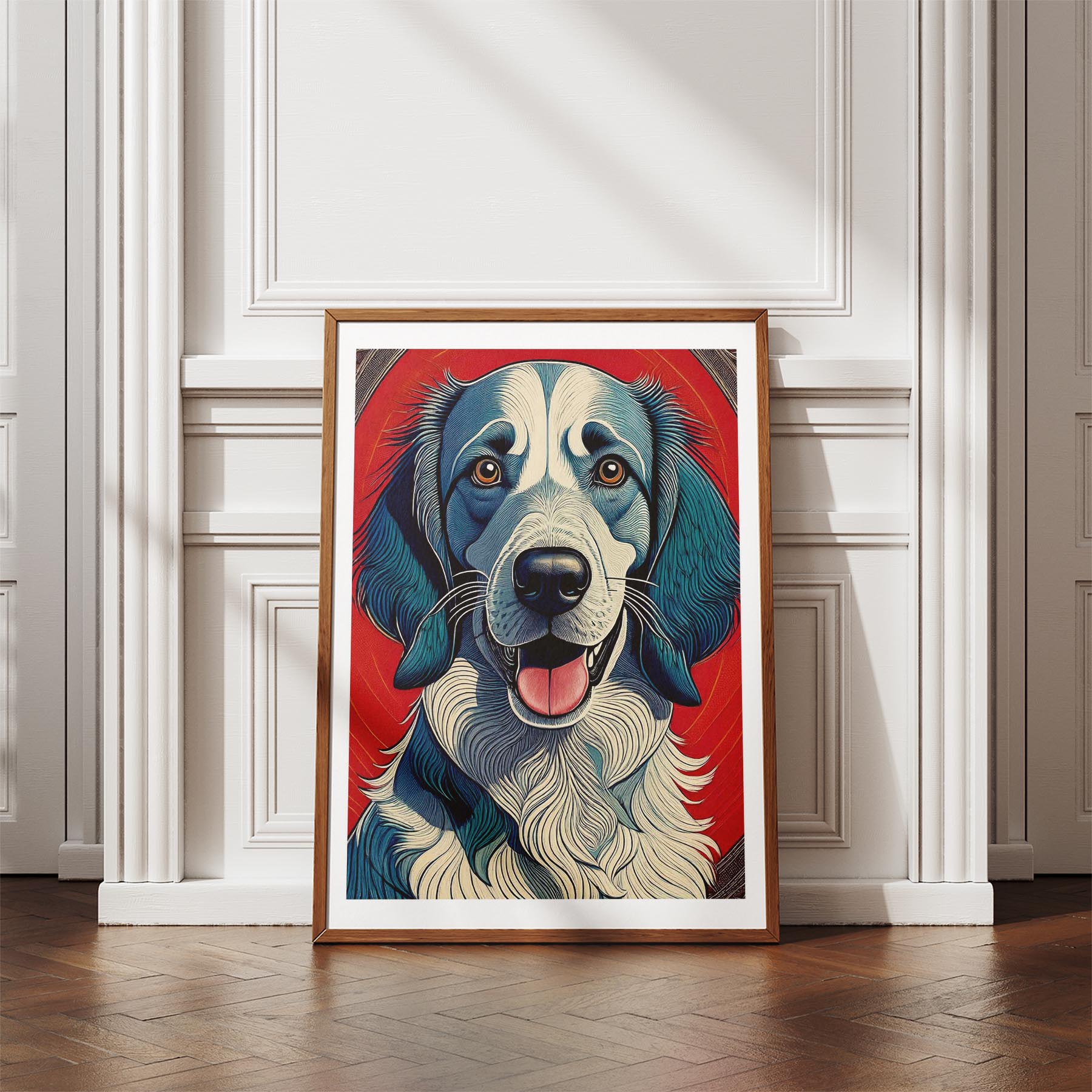 English Setter Hokusai Japanese Inspired Dog Series 2 image 4