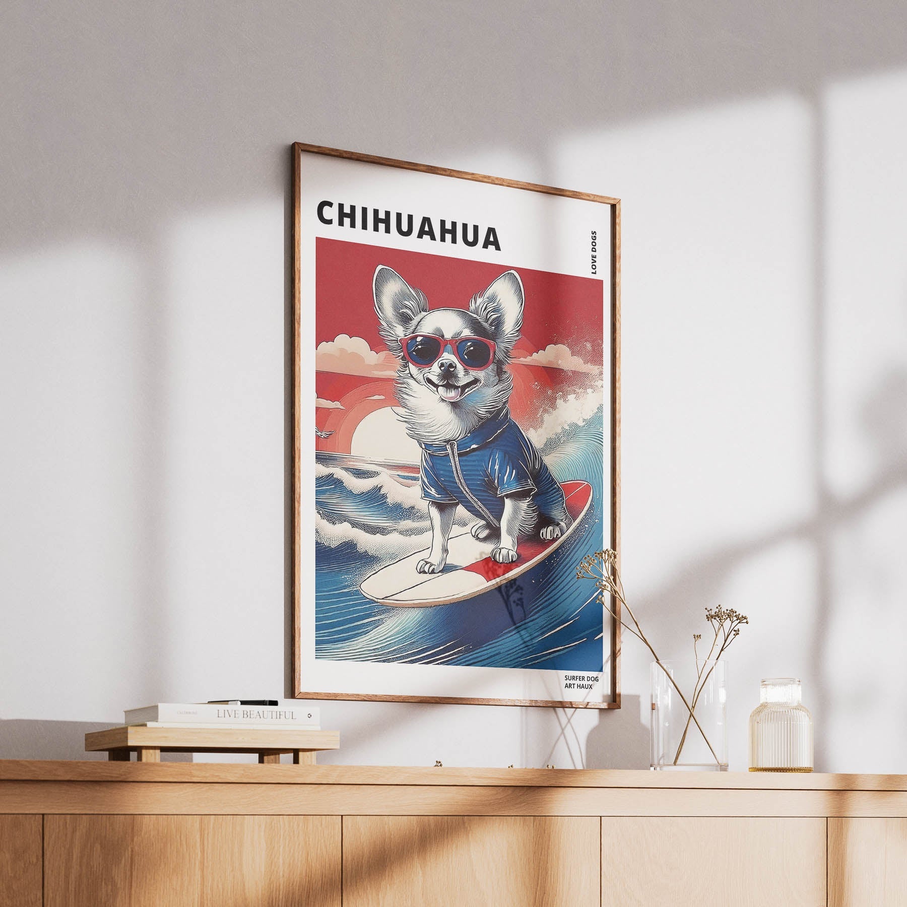 Chihuahua Hokosai Surfer Dogs 1 image 6