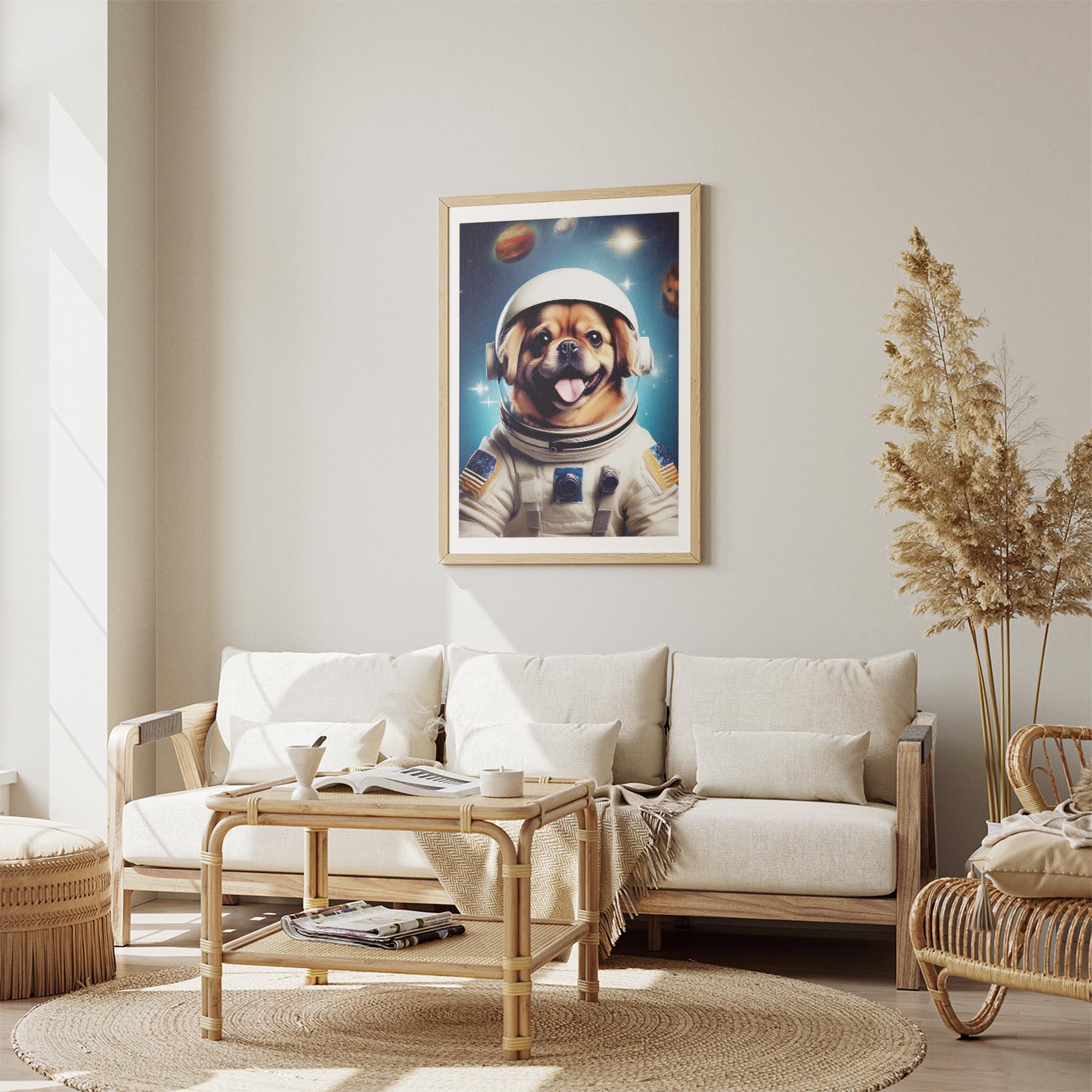 Pekingese Astronaut Dog Series image 2