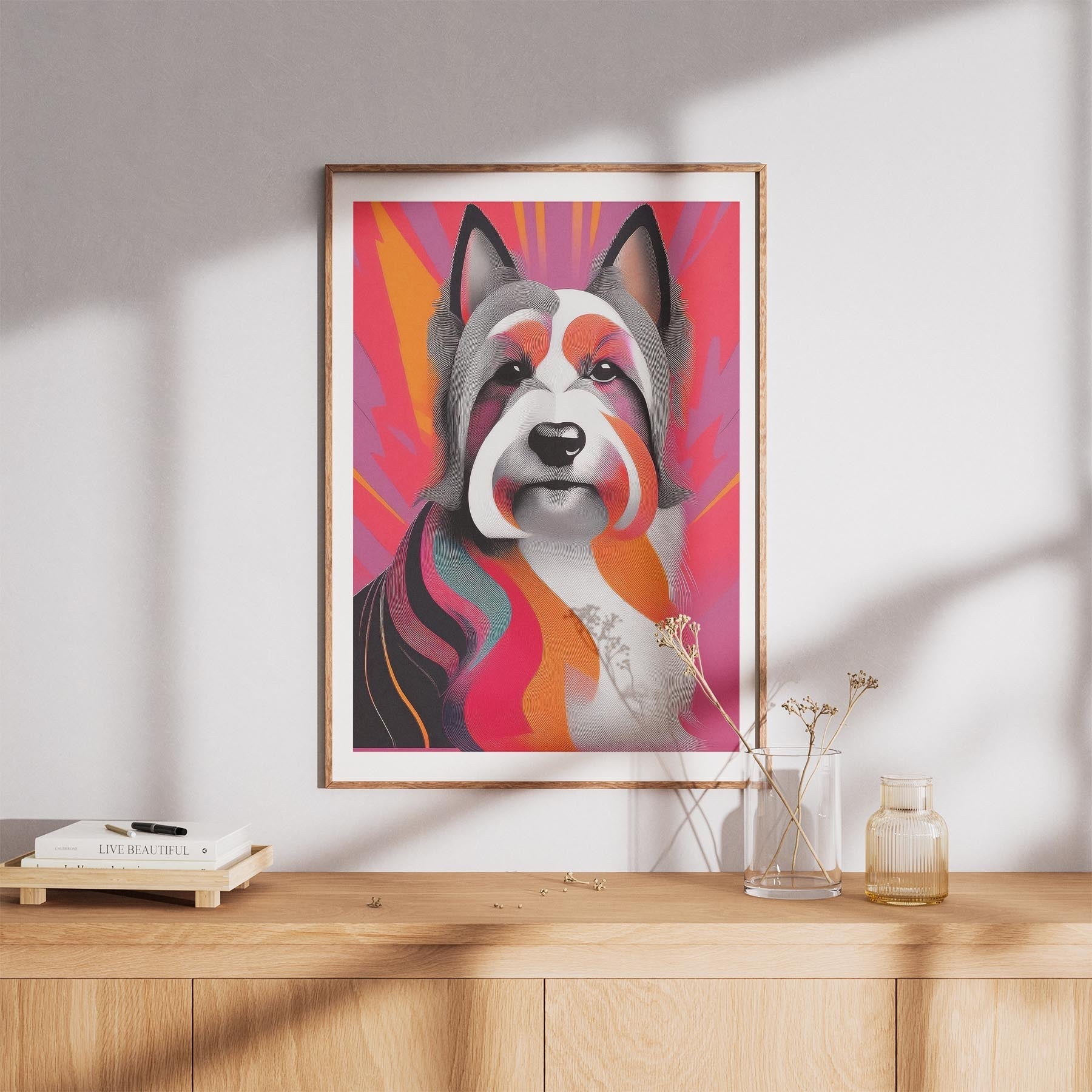 Australian Silky Terrier Modern Pop Dog Series image 8