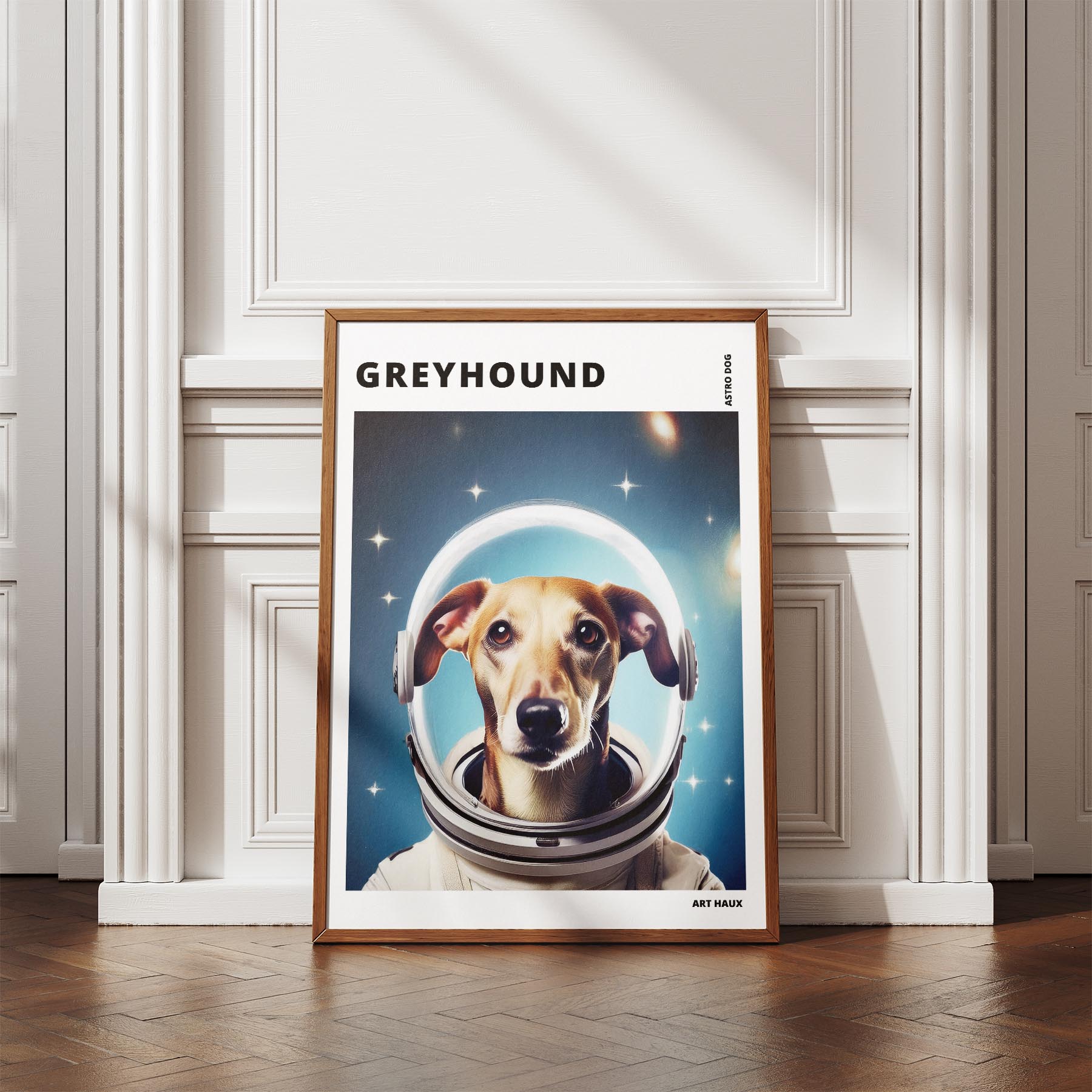 Greyhound Astronaut Dog Series with Text Astro Dog image 4