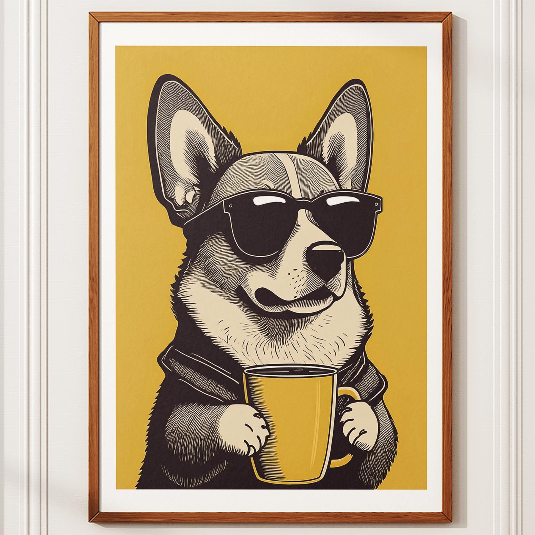 Corgi Chillin Coffee Dog image 10