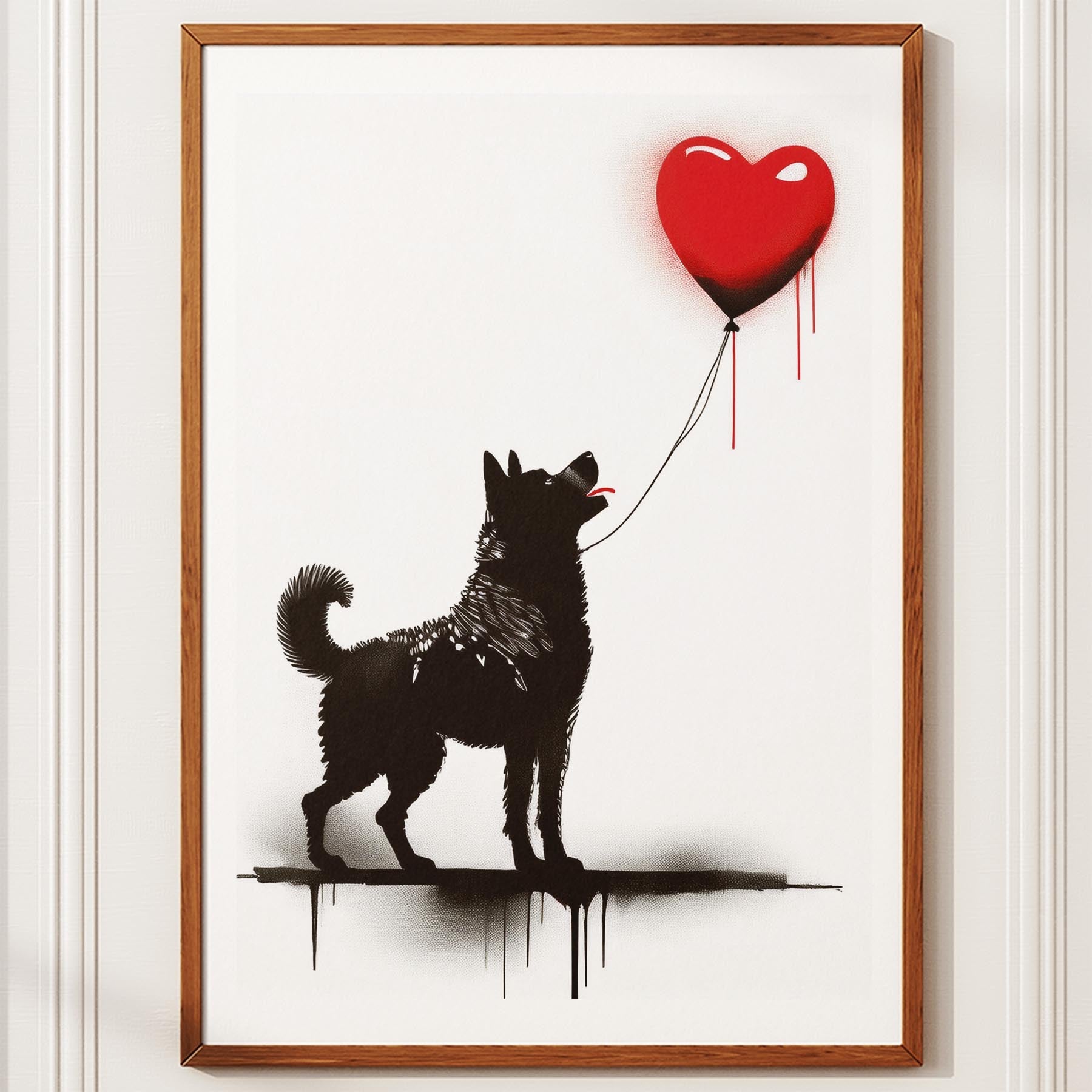 Akita Inu DOGSY Series inspired by the Art of Banksy image 10
