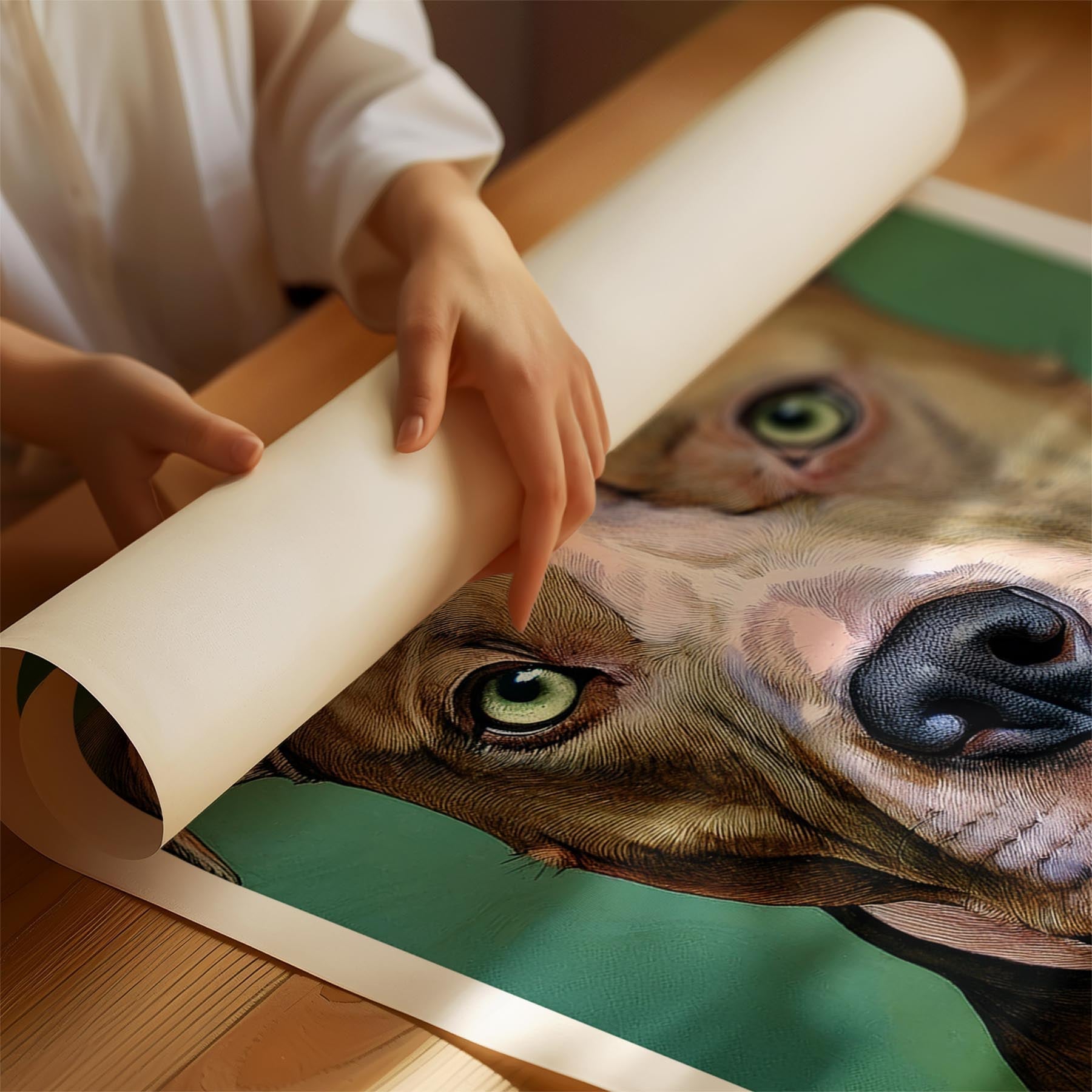 American Staffordshire Terrier Green Painted Series image 1