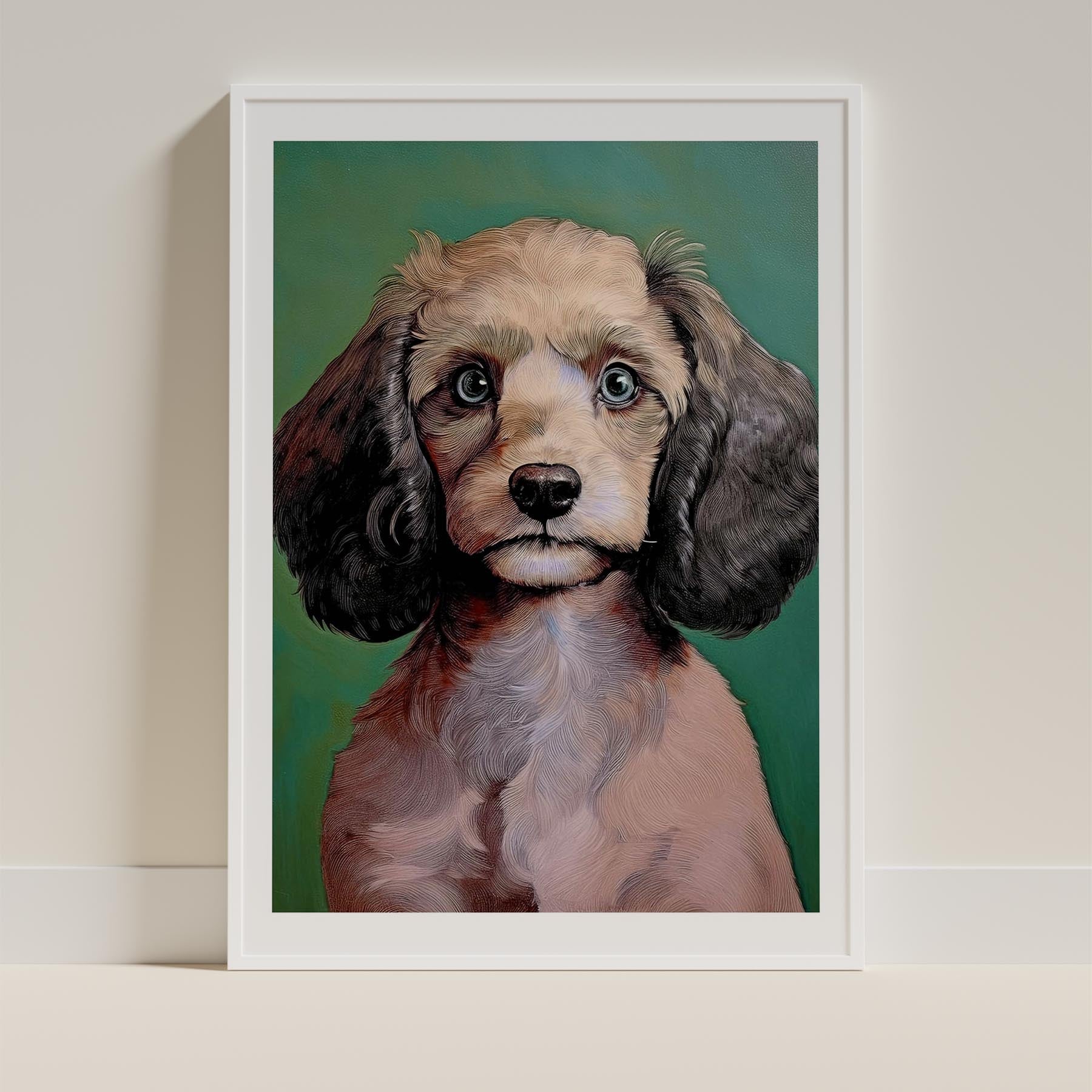 Cavoodle Green Painted Series image 9