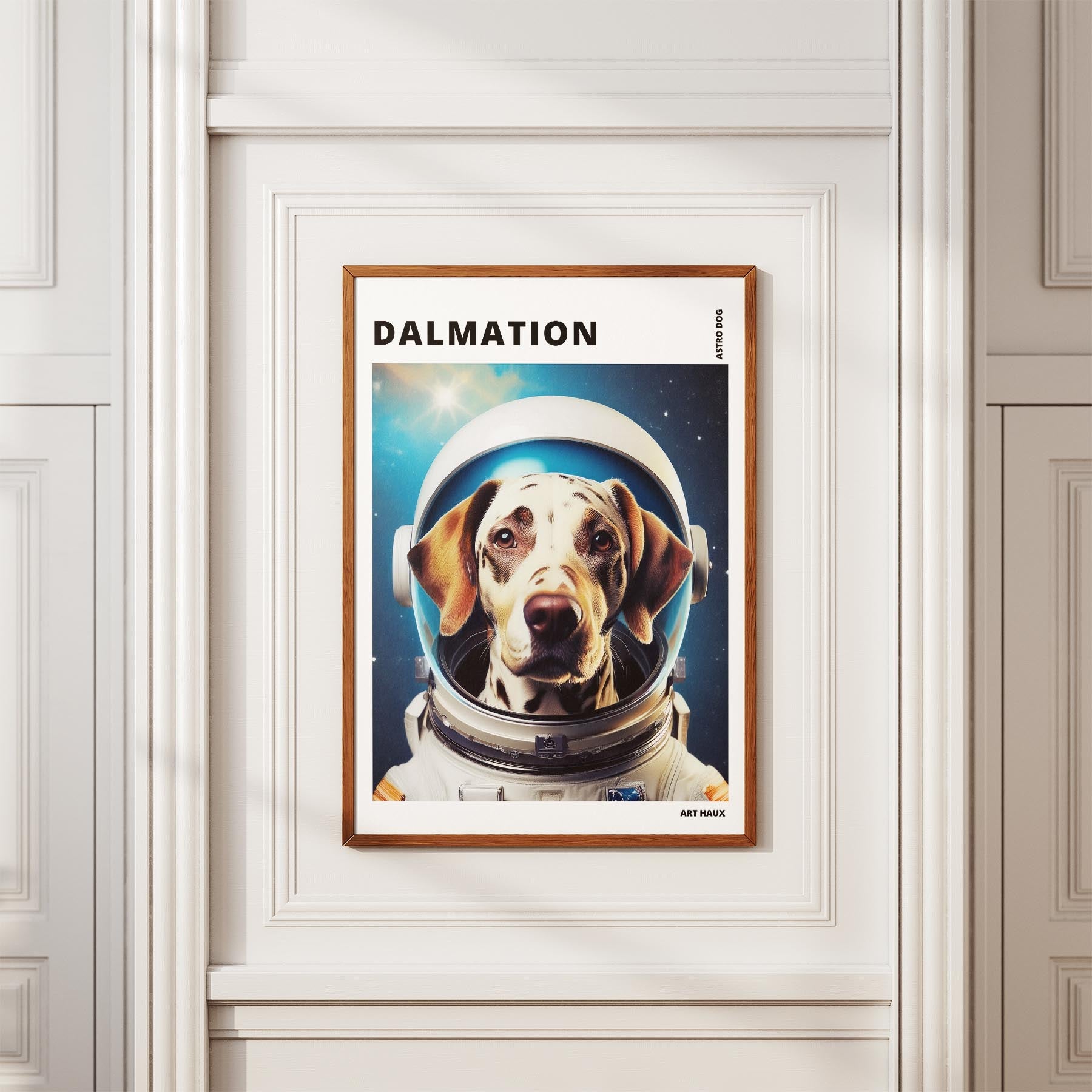 Dalmatian Astronaut Dog Series with Text Astro Dog image 3