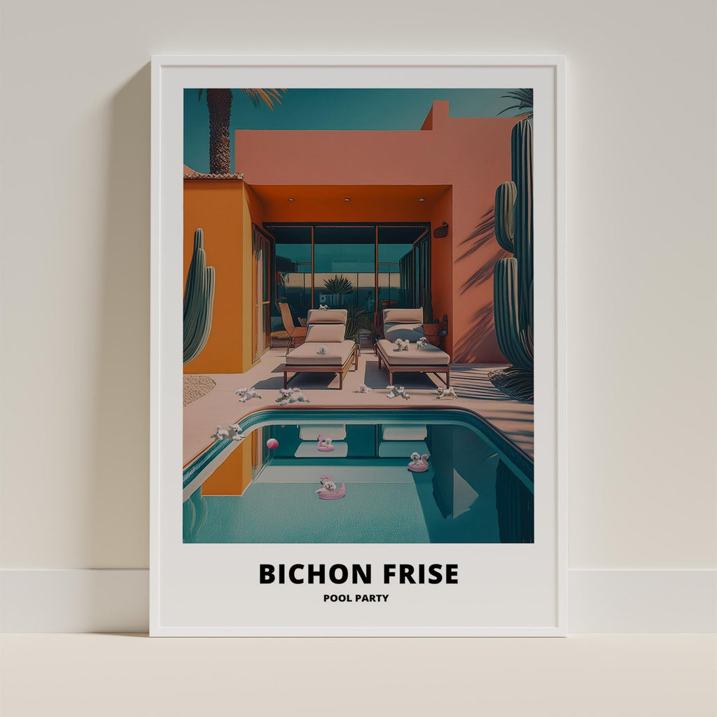 Bichon Frise Pool Party image 9