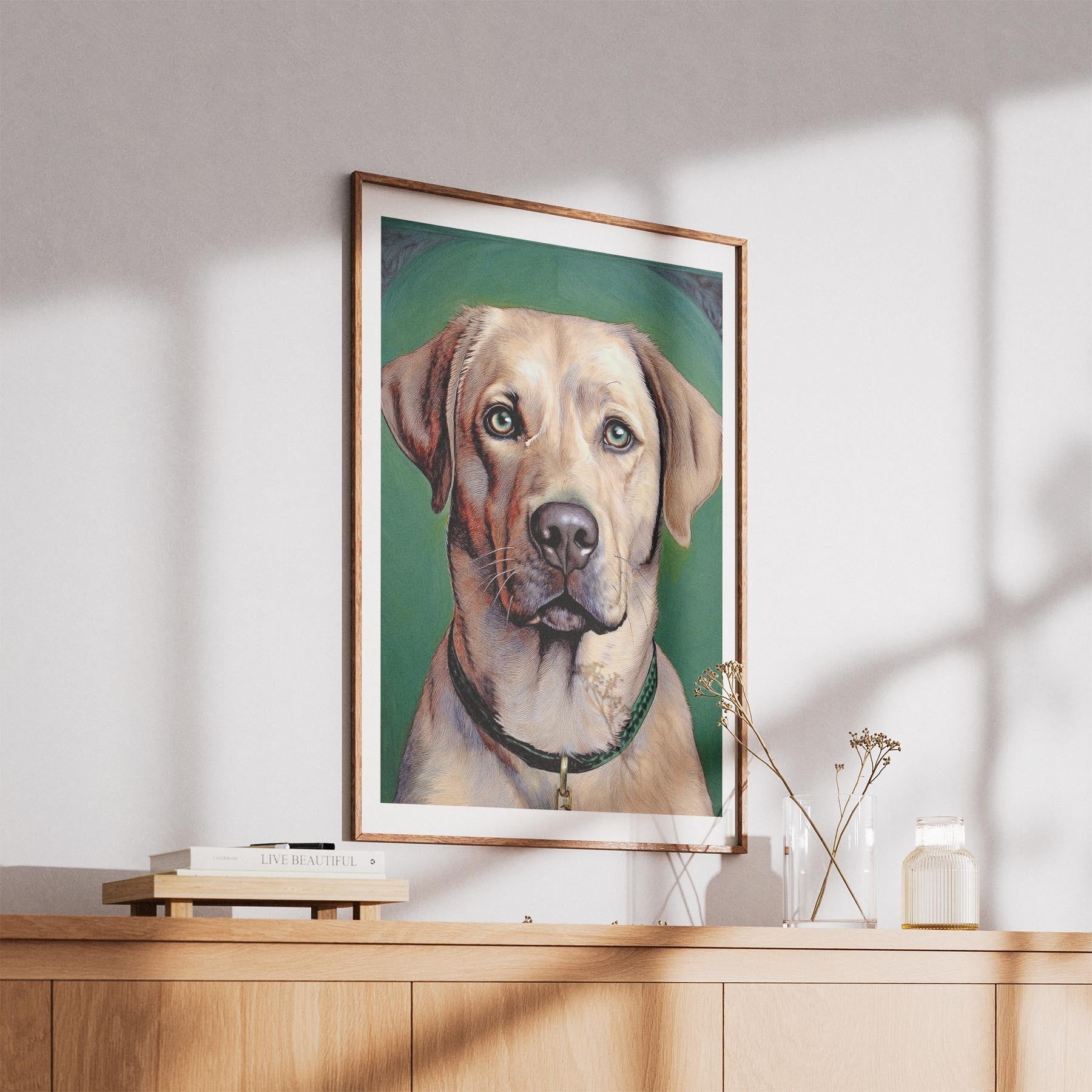 Labrador Retriever Green Painted Series image 5
