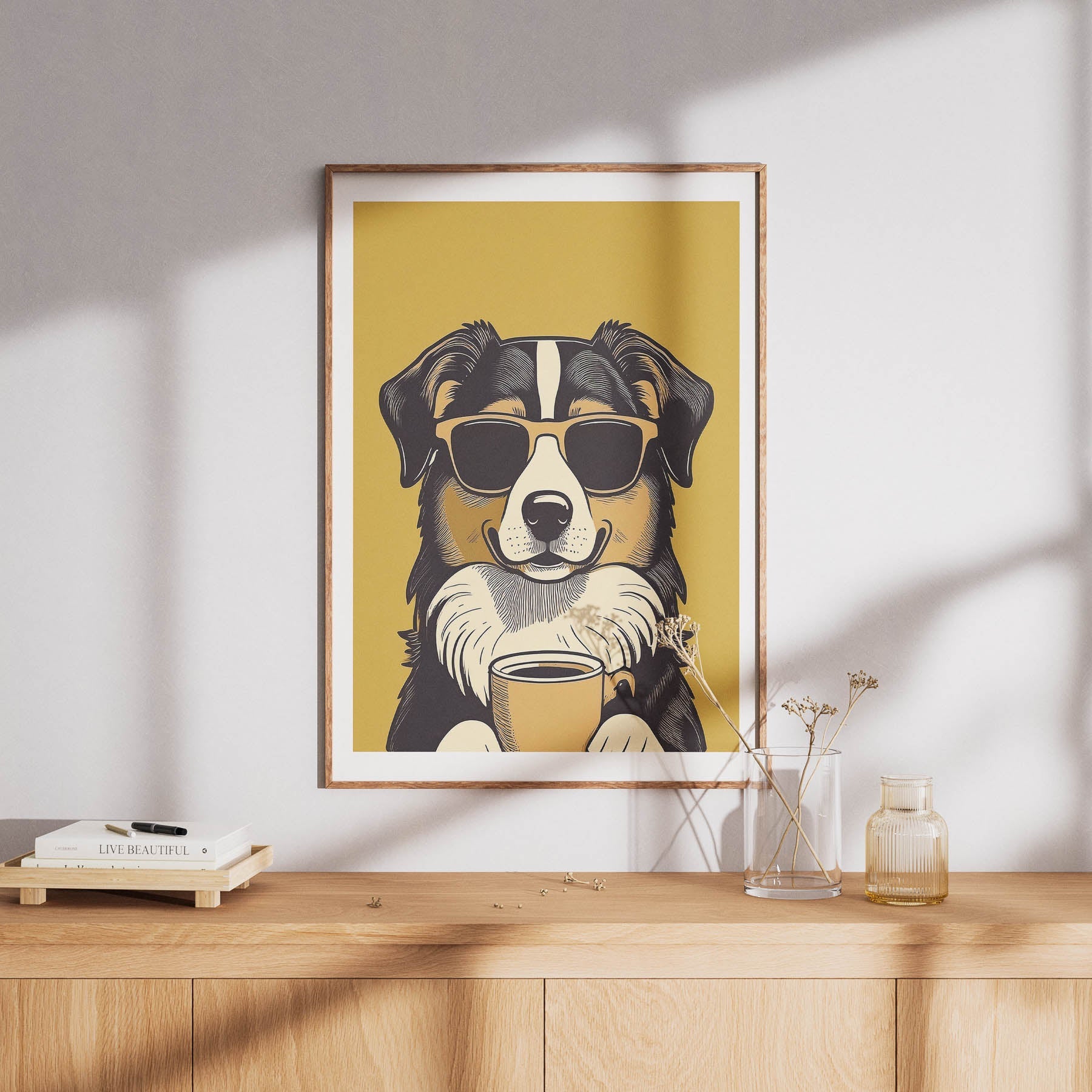Austrlaian Shepherd Chillin Coffee Dog image 8