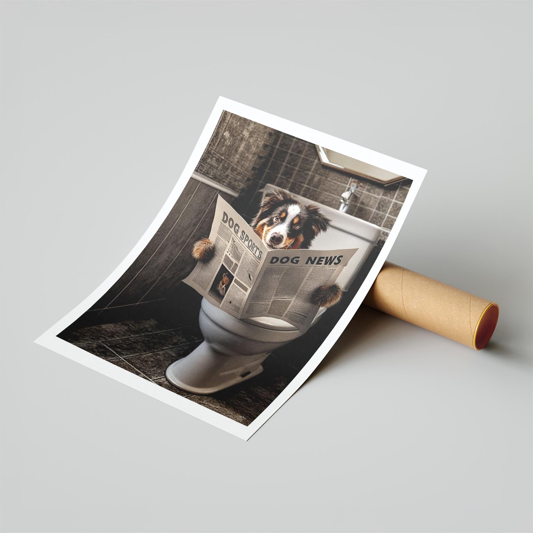 Australian Shepherd Toilet Humour Dog Series 3 image 6