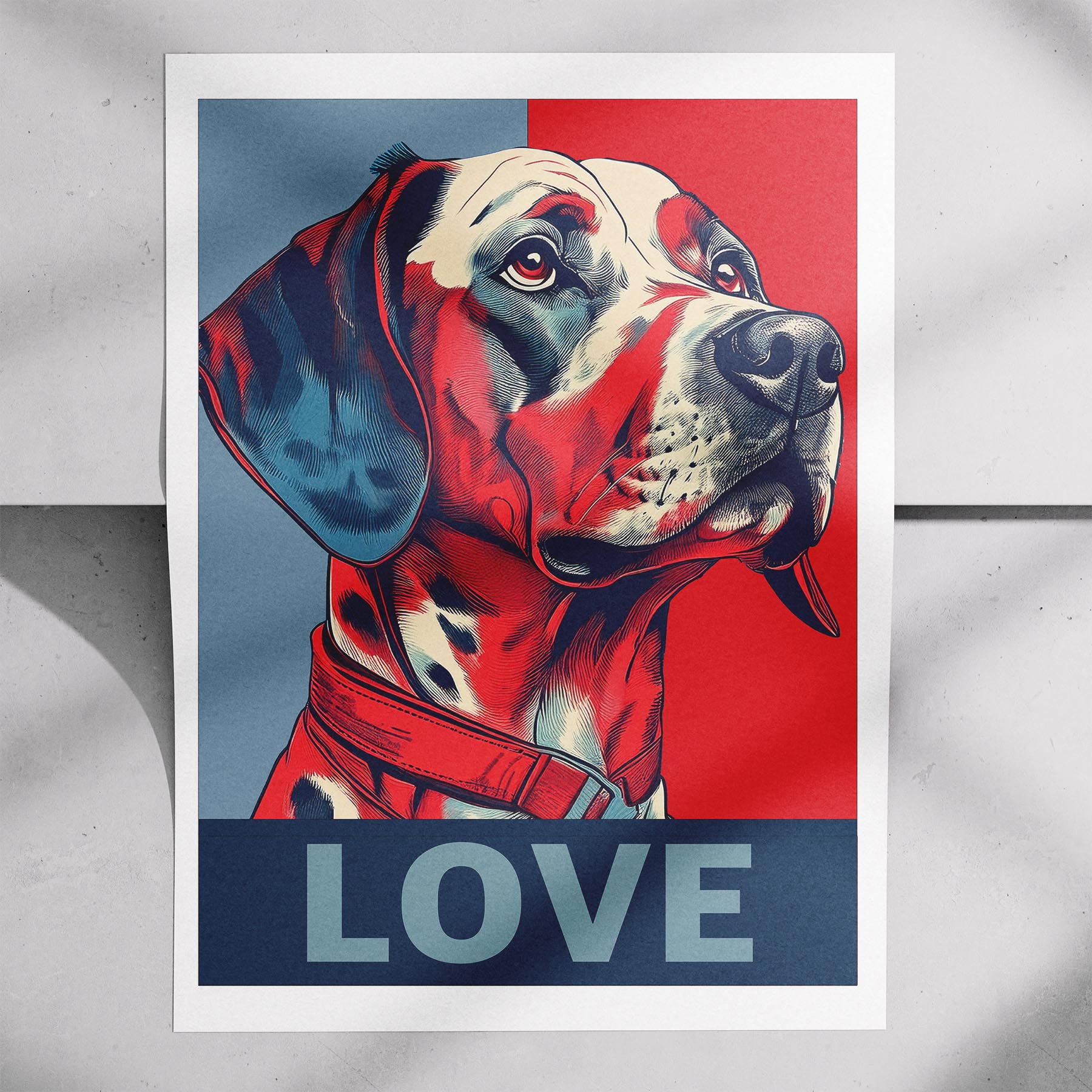 Dalmatian LOVE Series Inspired by the Obama Poster image 7