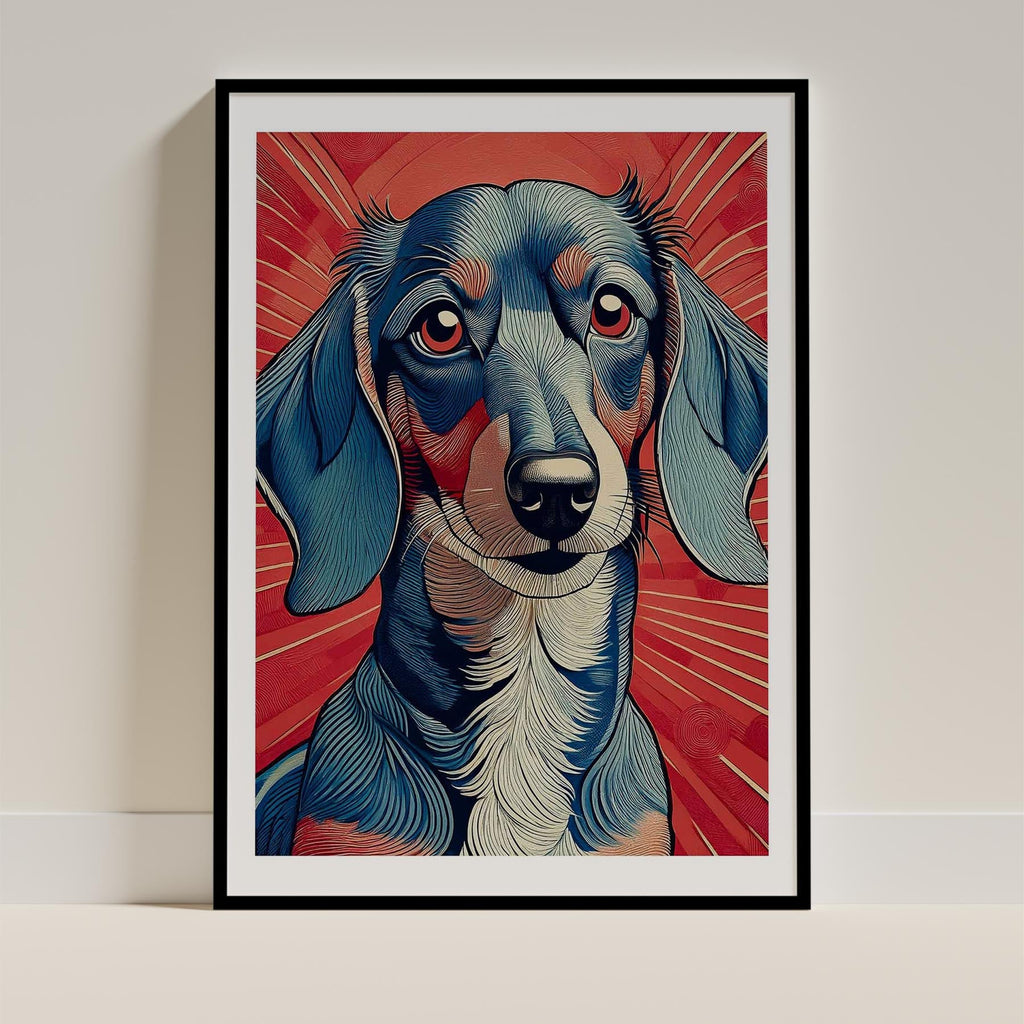 Dachshund Hokusai Japanese Inspired Dog Series 1 image 0