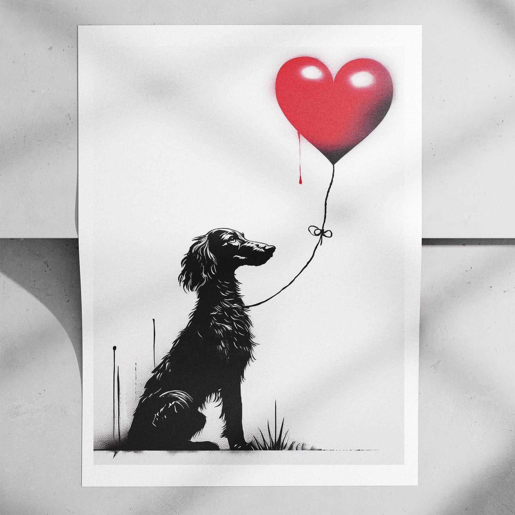 Borzoi DOGSY Series inspired by the Art of Banksy image 7