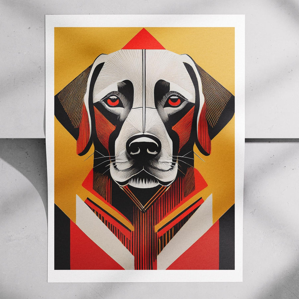Labrador Retriever Geometric Orange Series image 7