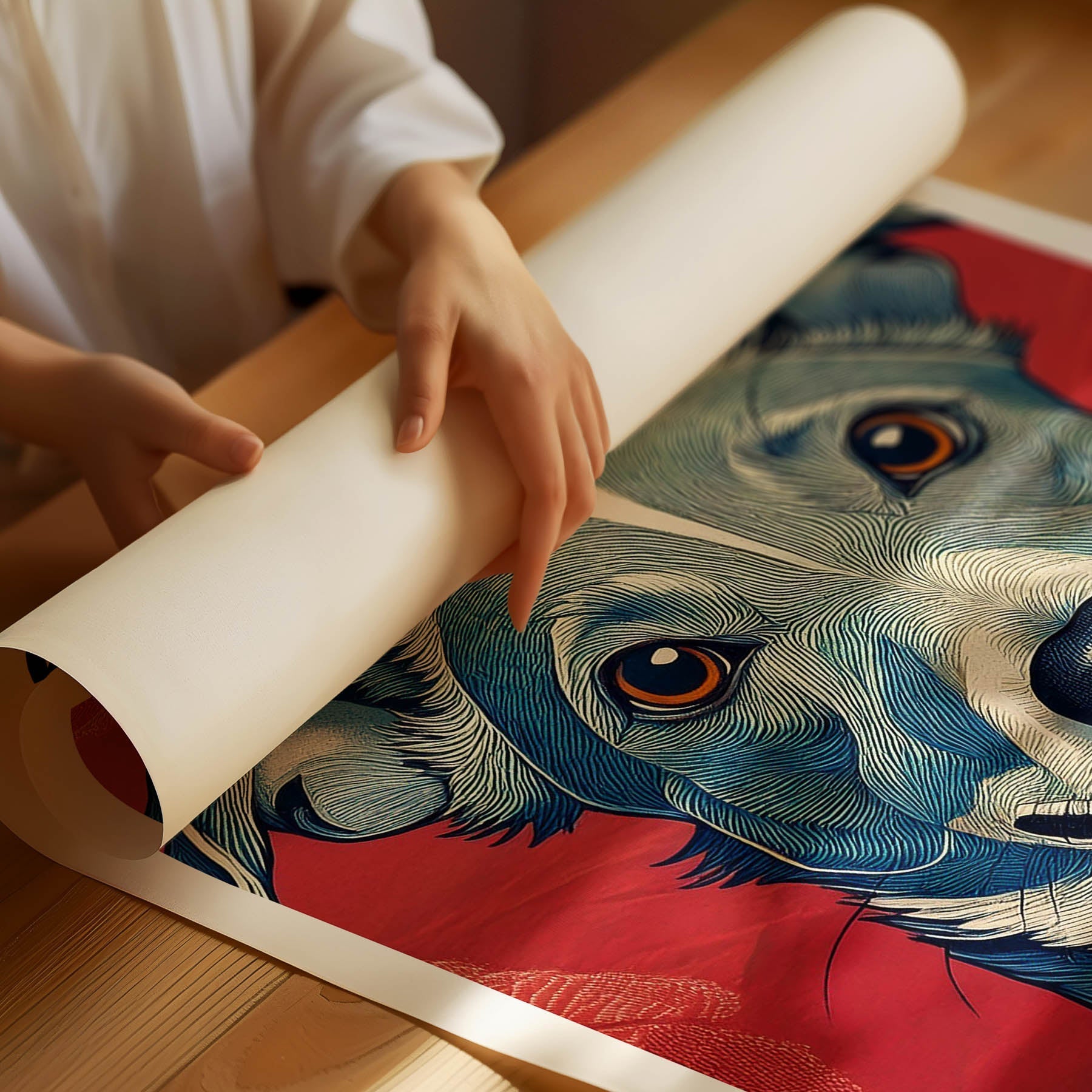 Whippet Hokusai Japanese Inspired Dog Series with Text image 2