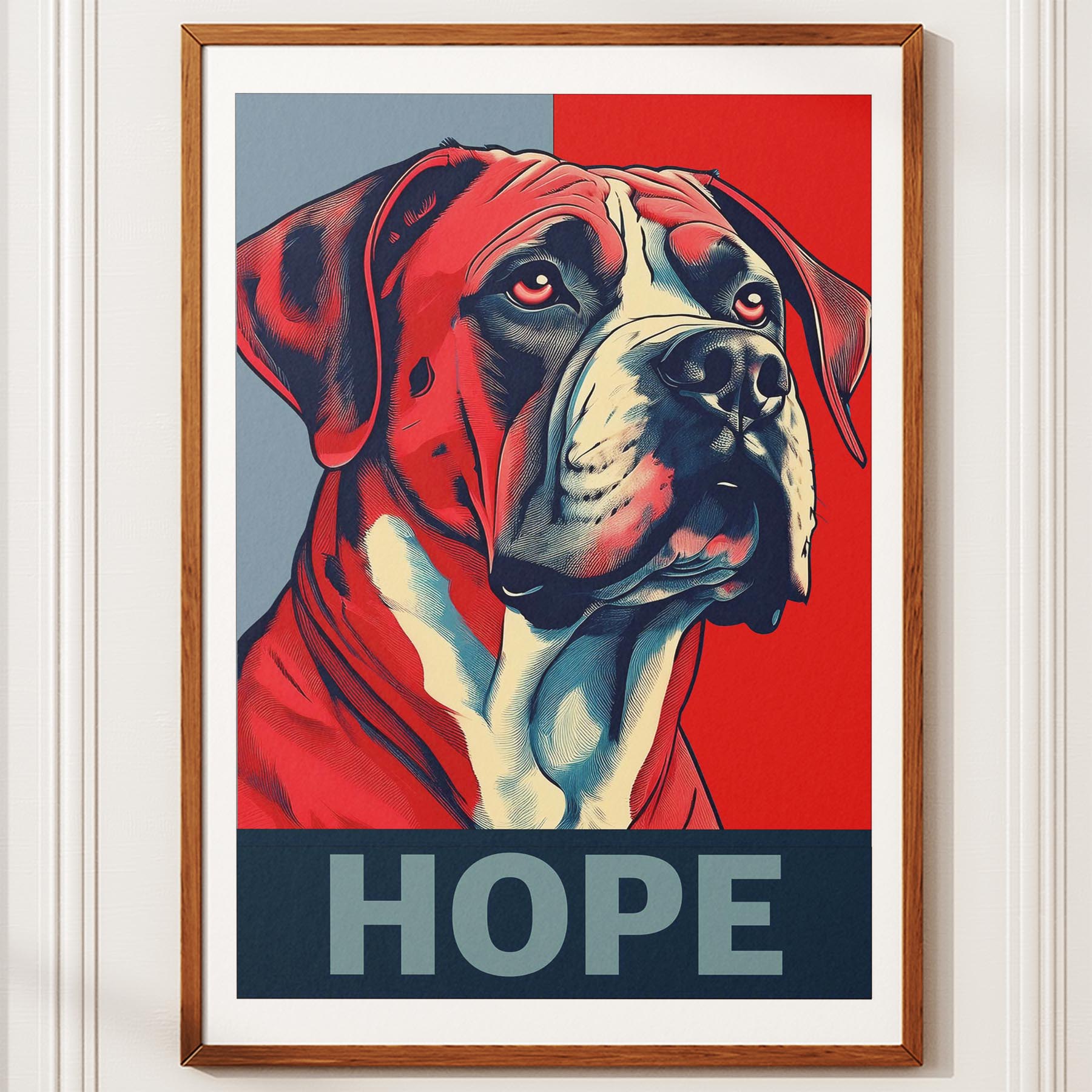 Dogue de Bordeaux HOPE Series Inspired by the Obama Poster image 10
